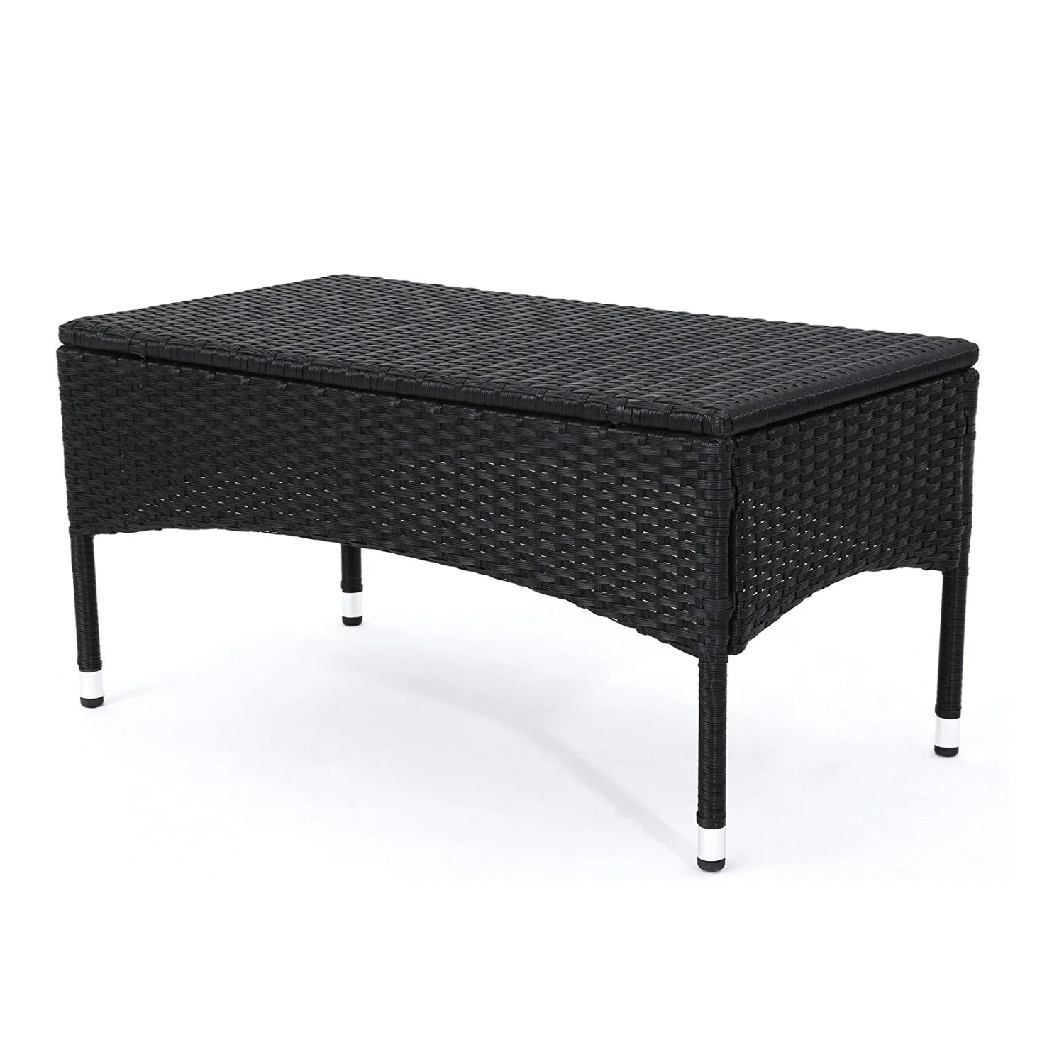 2-Piece Outdoor Rattan Wicker Loveseat Sofa - Image 9