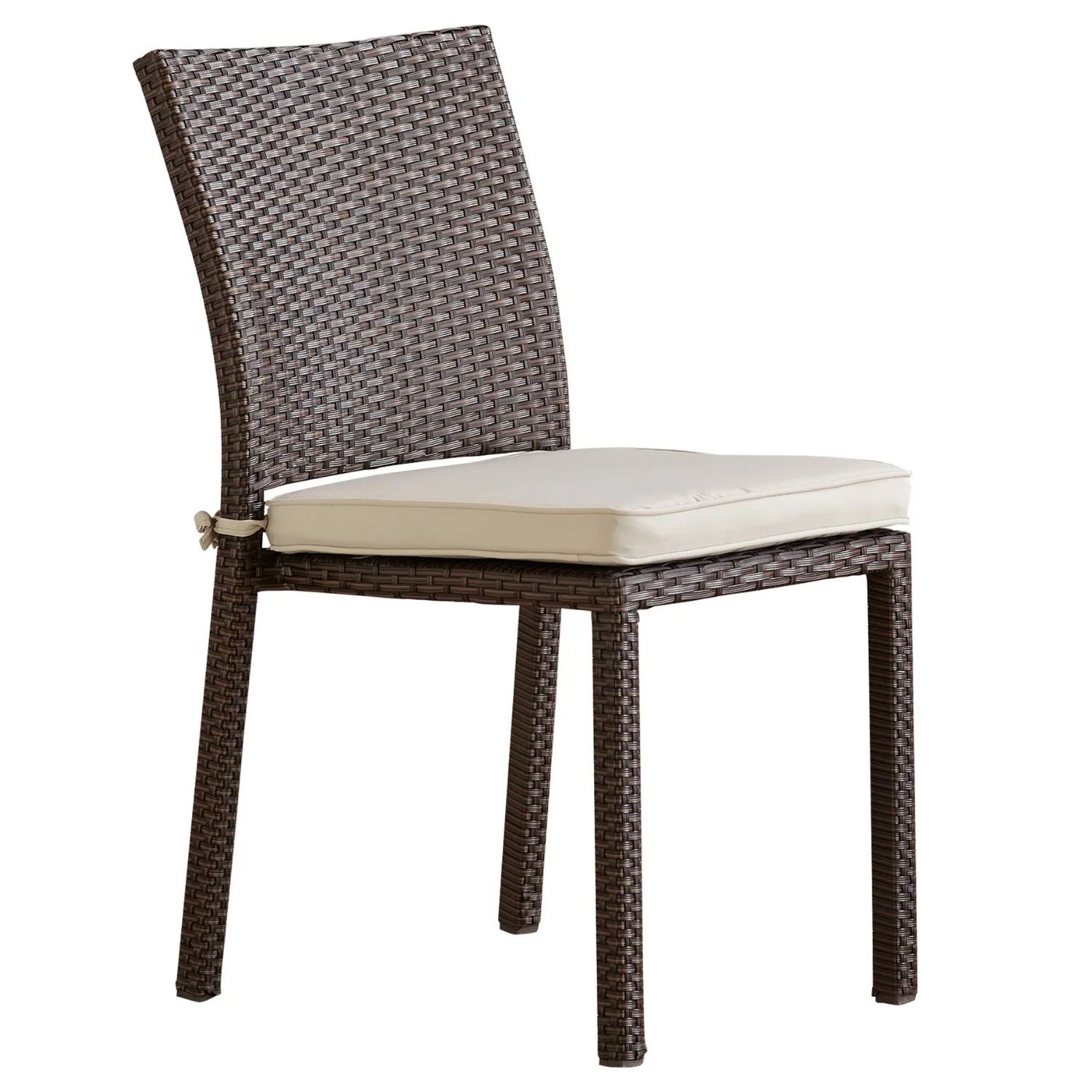 1-Piece Outdoor Rattan Wicker Patio Dining Chair - Image 4
