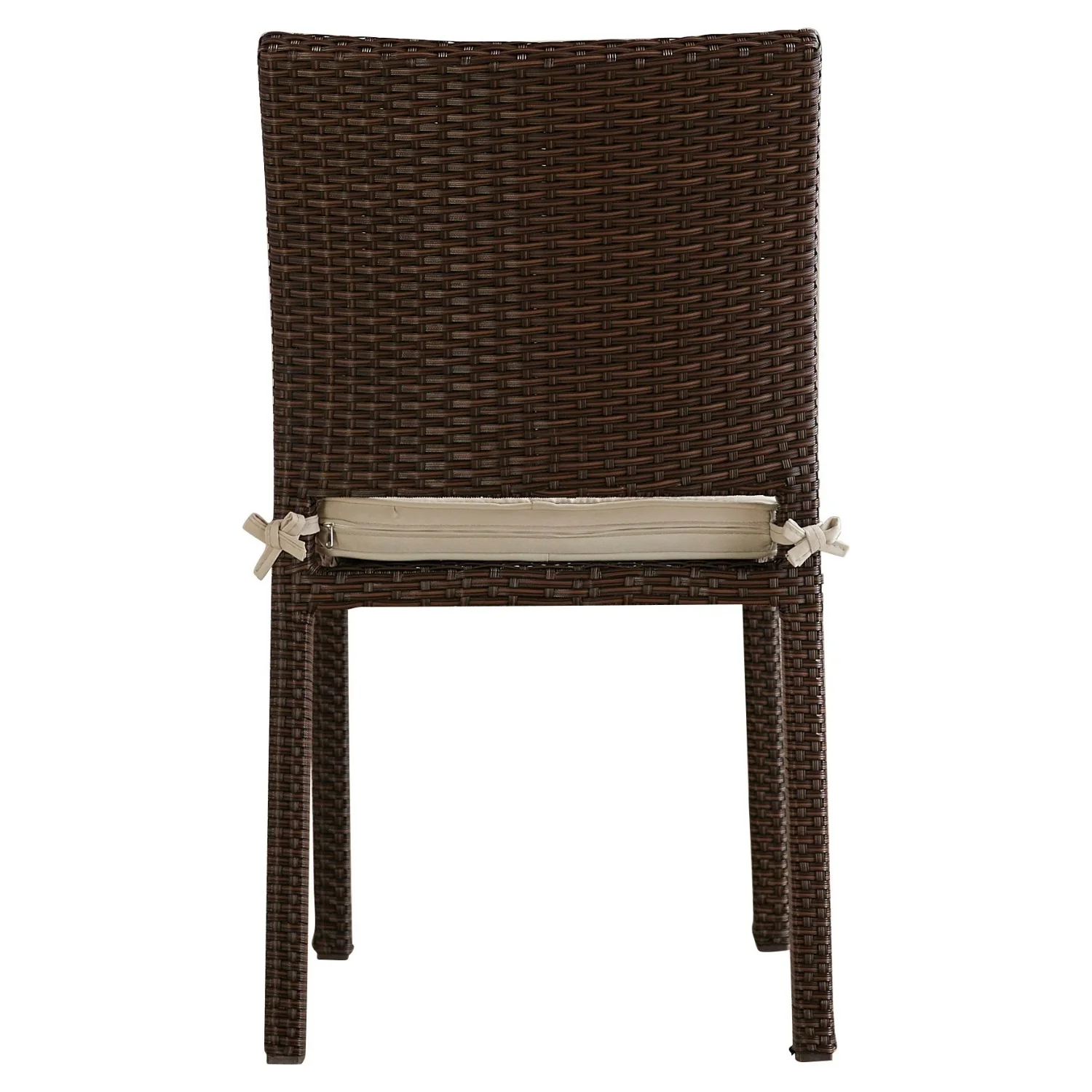 1-Piece Outdoor Rattan Wicker Patio Dining Chair - Image 7