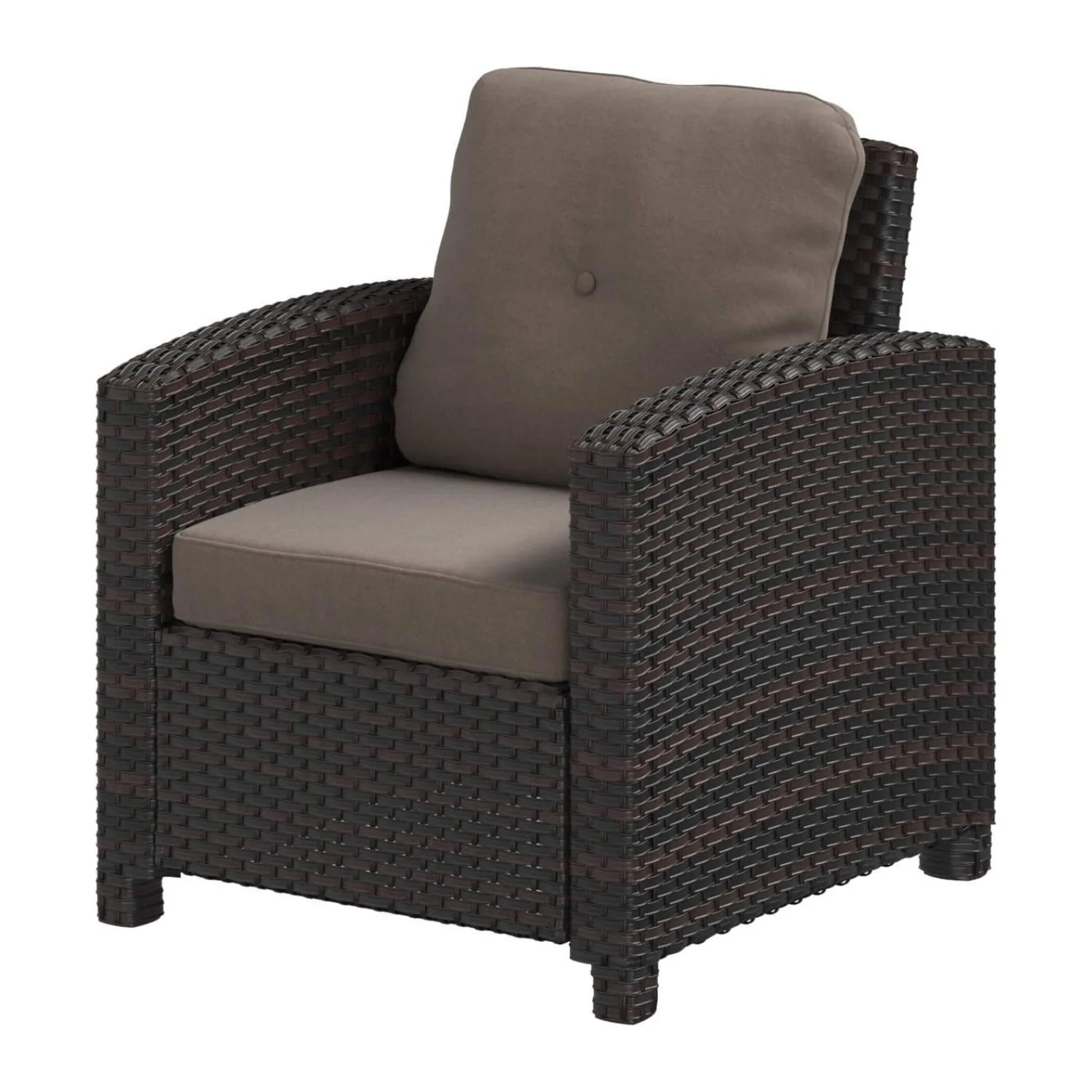 1-Piece Outdoor Wicker Single Seater Sofa - Image 3