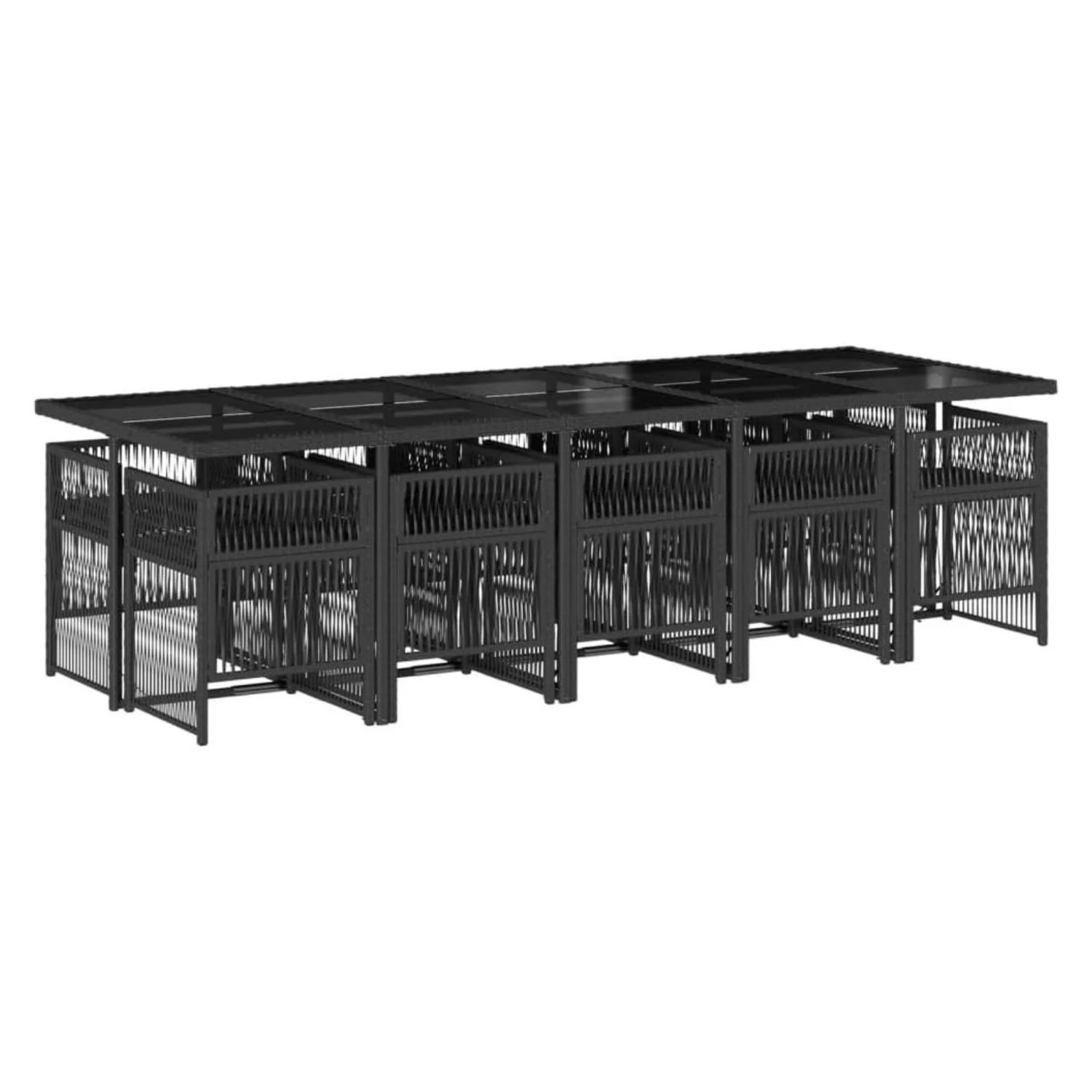 10 Seater Outdoor Rattan Wicker Dinning Set - Image 9