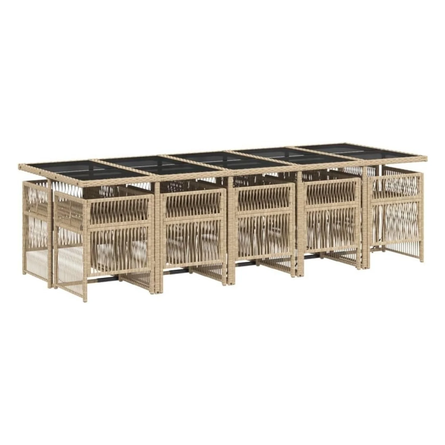 10 Seater Outdoor Rattan Wicker Dinning Set - Image 9