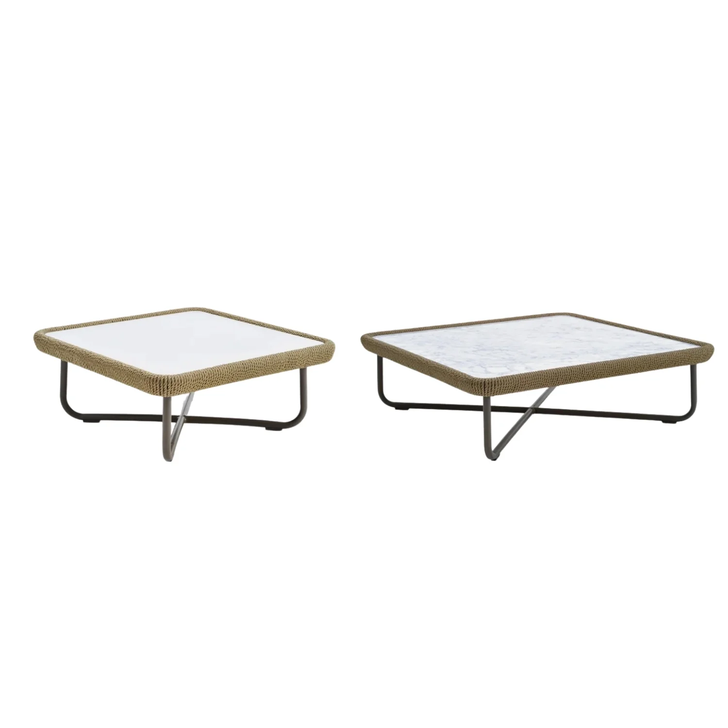 10 Seater Outdoor Rope Sofa Set with Ottoman, Loungers, Center Table & Side Tables - Image 14