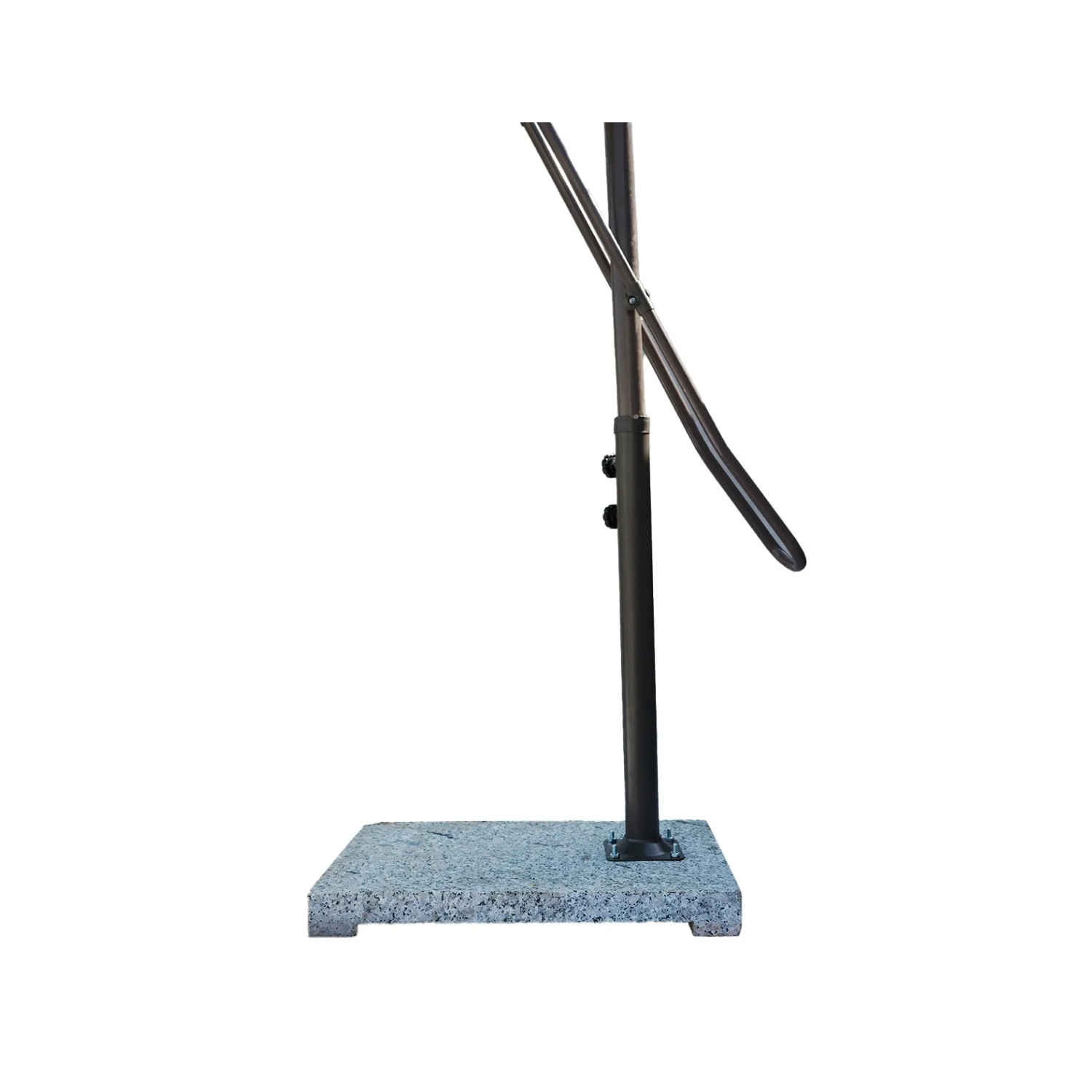 10ft Side Pole Square Shape Outdoor Umbrella With Granite Base (Green) - Image 9
