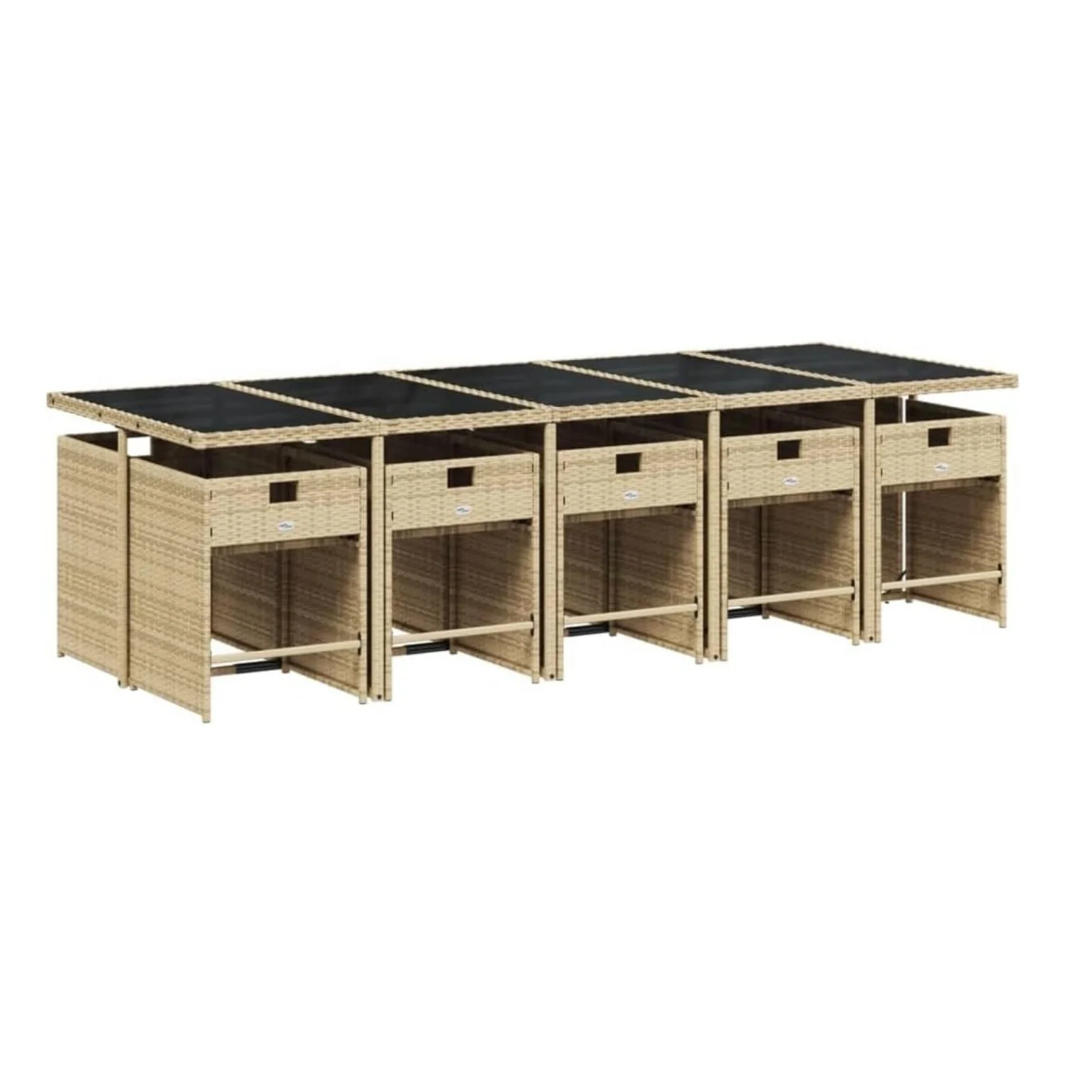 11-Piece Outdoor Rattan Wicker Dinning Set - Image 10