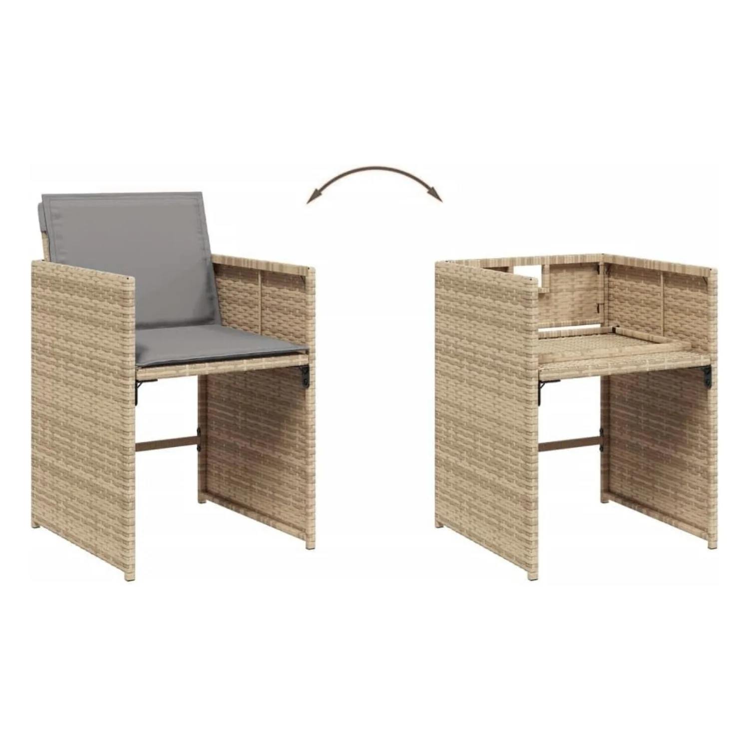 11-Piece Outdoor Rattan Wicker Dinning Set - Image 9