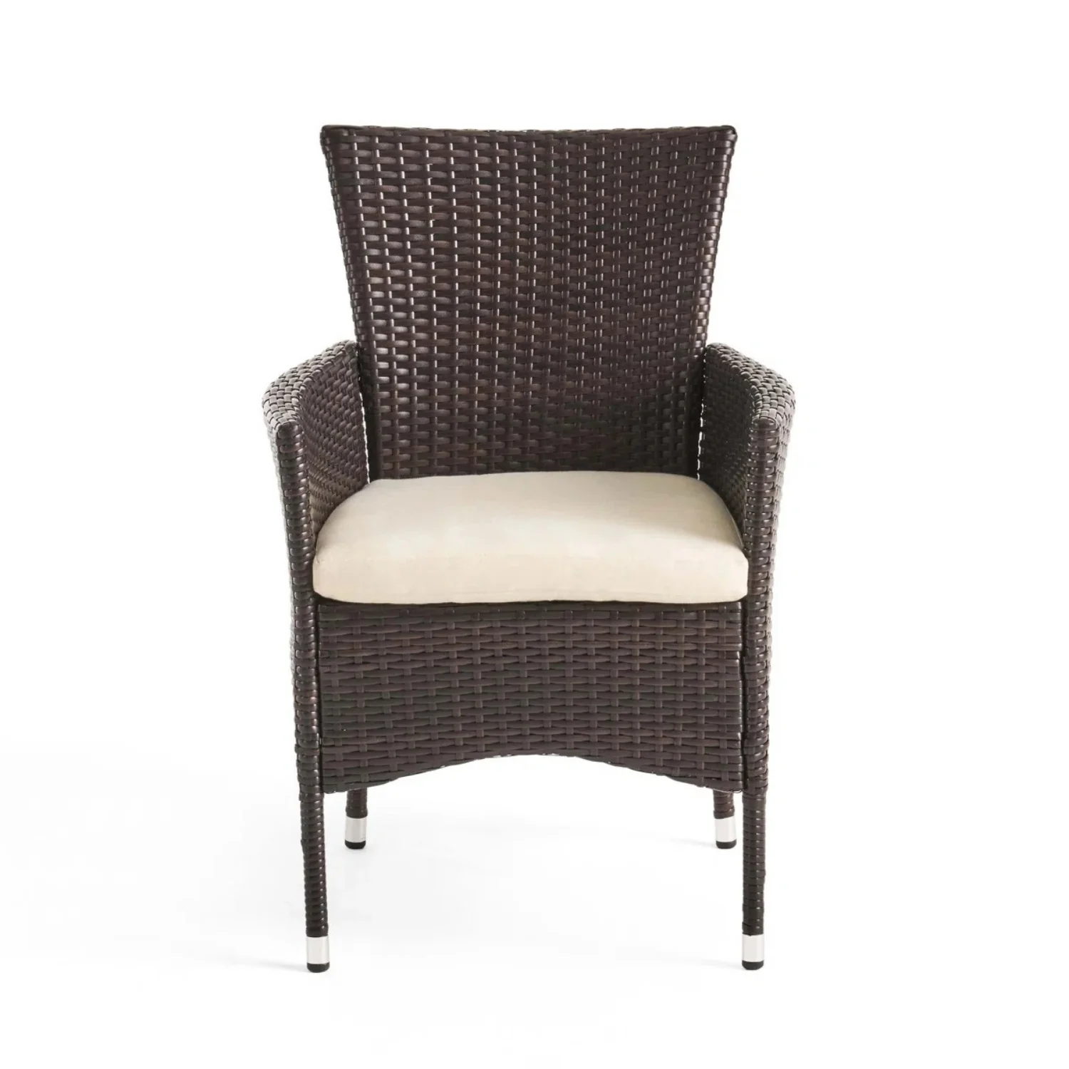 2-Piece Outdoor Rattan Wicker Patio Dining Chairs - Image 10