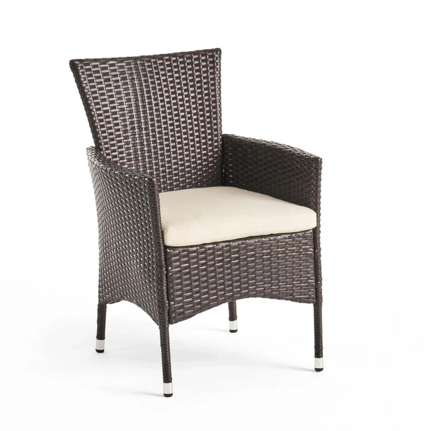 2-Piece Outdoor Rattan Wicker Patio Dining Chairs - Image 3