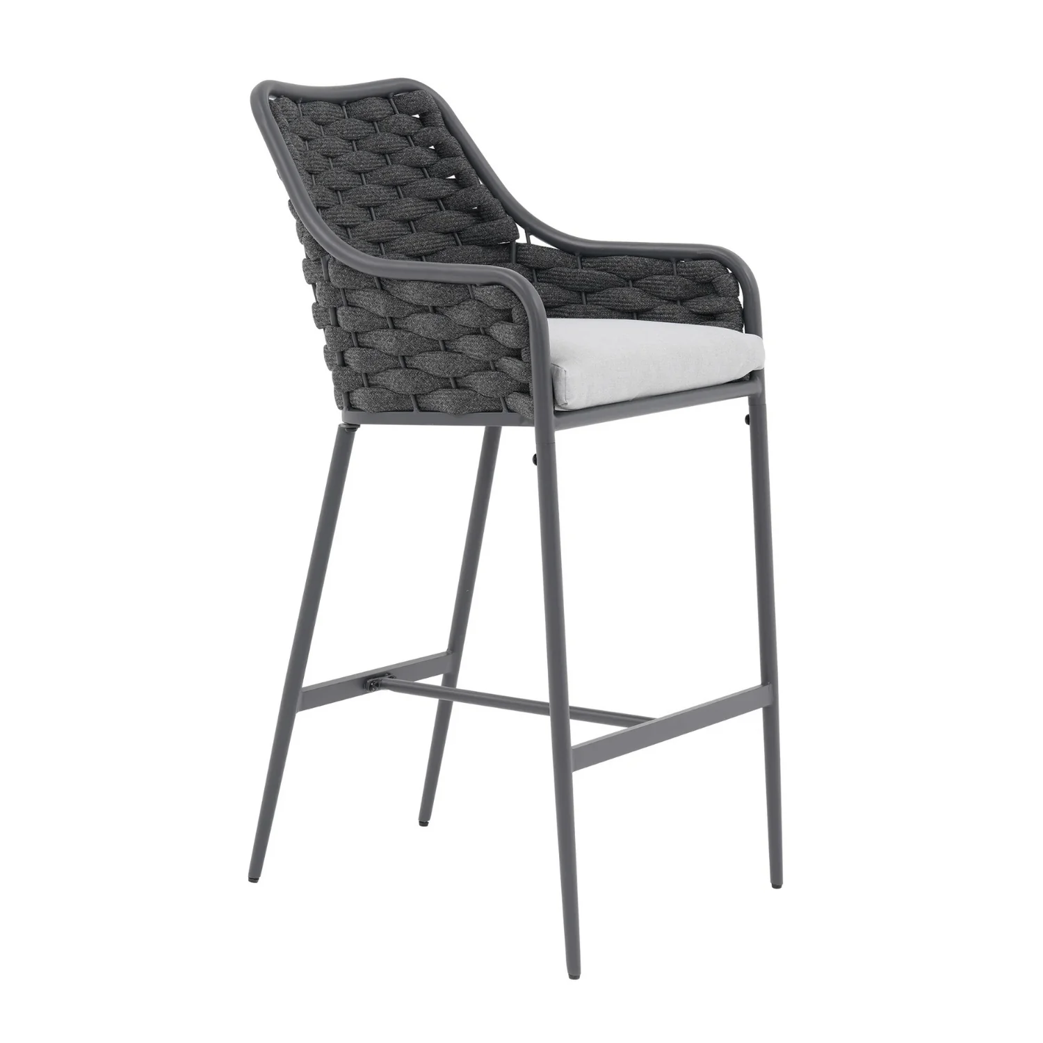 2-Piece Outdoor Rope Bar Chairs – Stylish Comfort Built to Last - Image 9