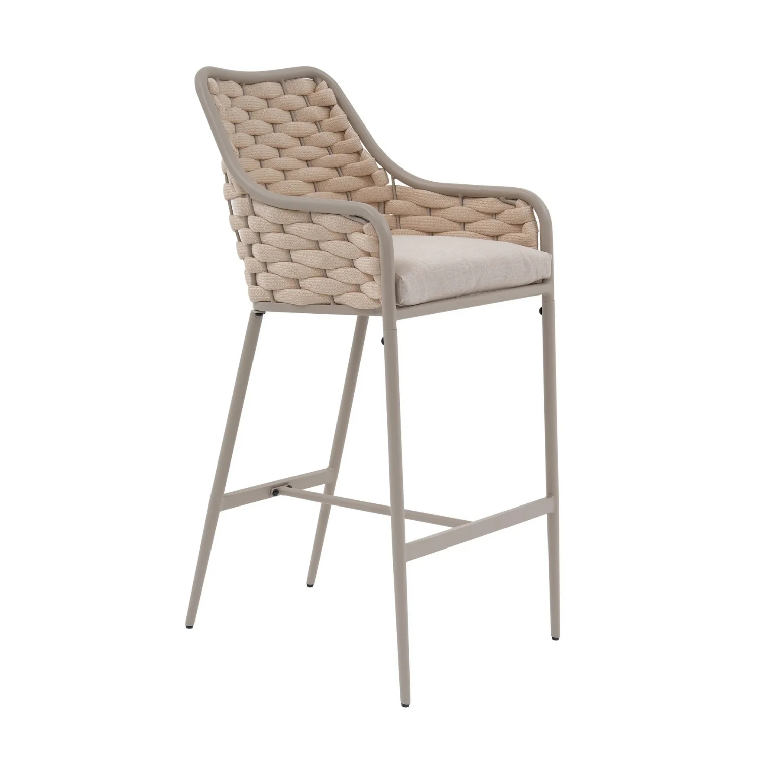 2-Piece Outdoor Rope Bar Chairs – Stylish Comfort Built to Last - Image 9