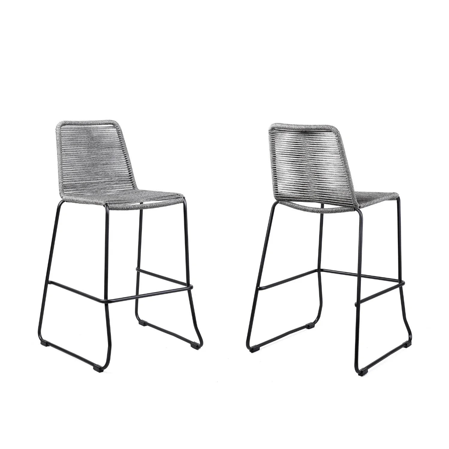 2-Piece Outdoor Rope Bar Chairs – Stylish Comfort Built to Last - Image 4