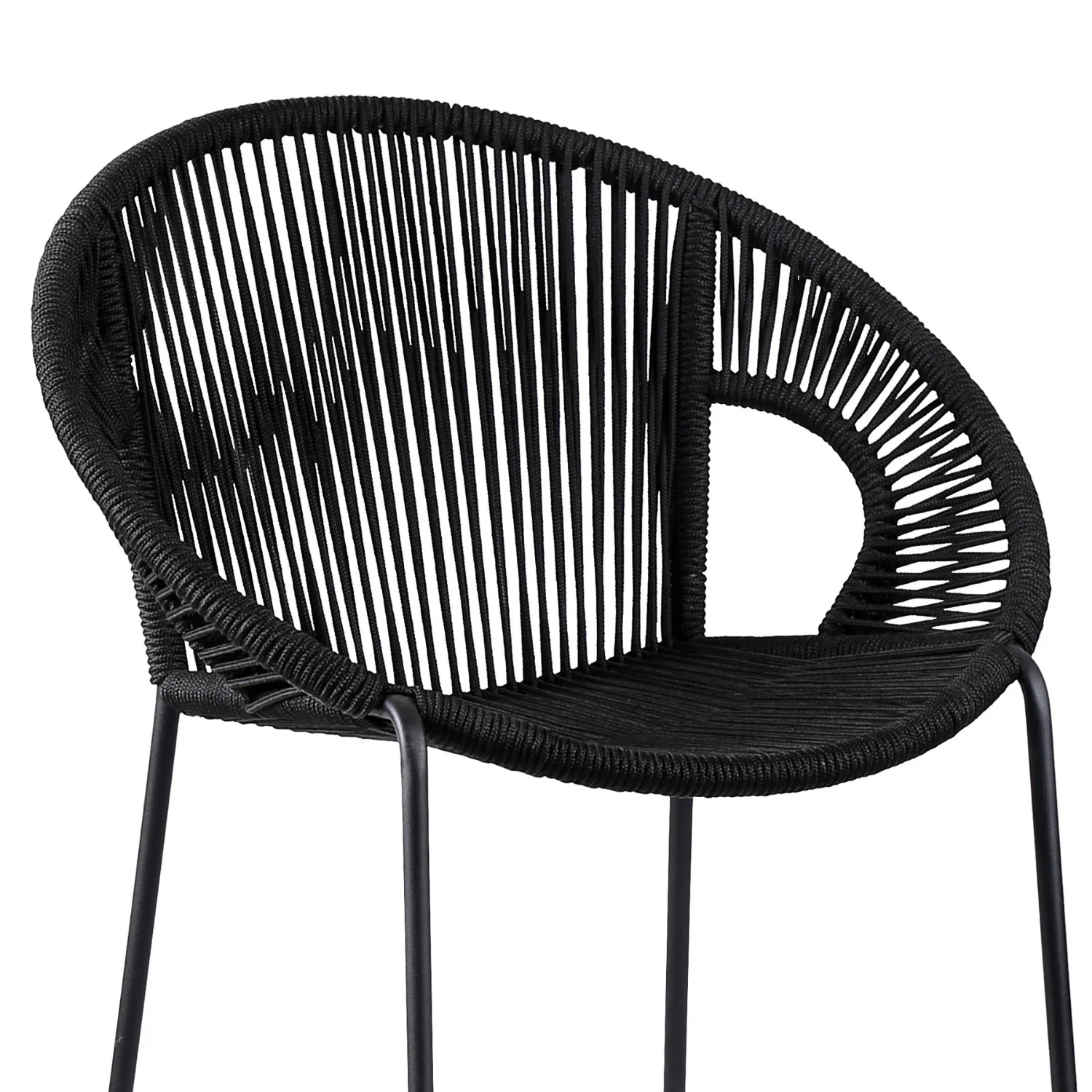 2-Piece Outdoor Rope Bar Chairs – Stylish Comfort Built to Last - Image 6