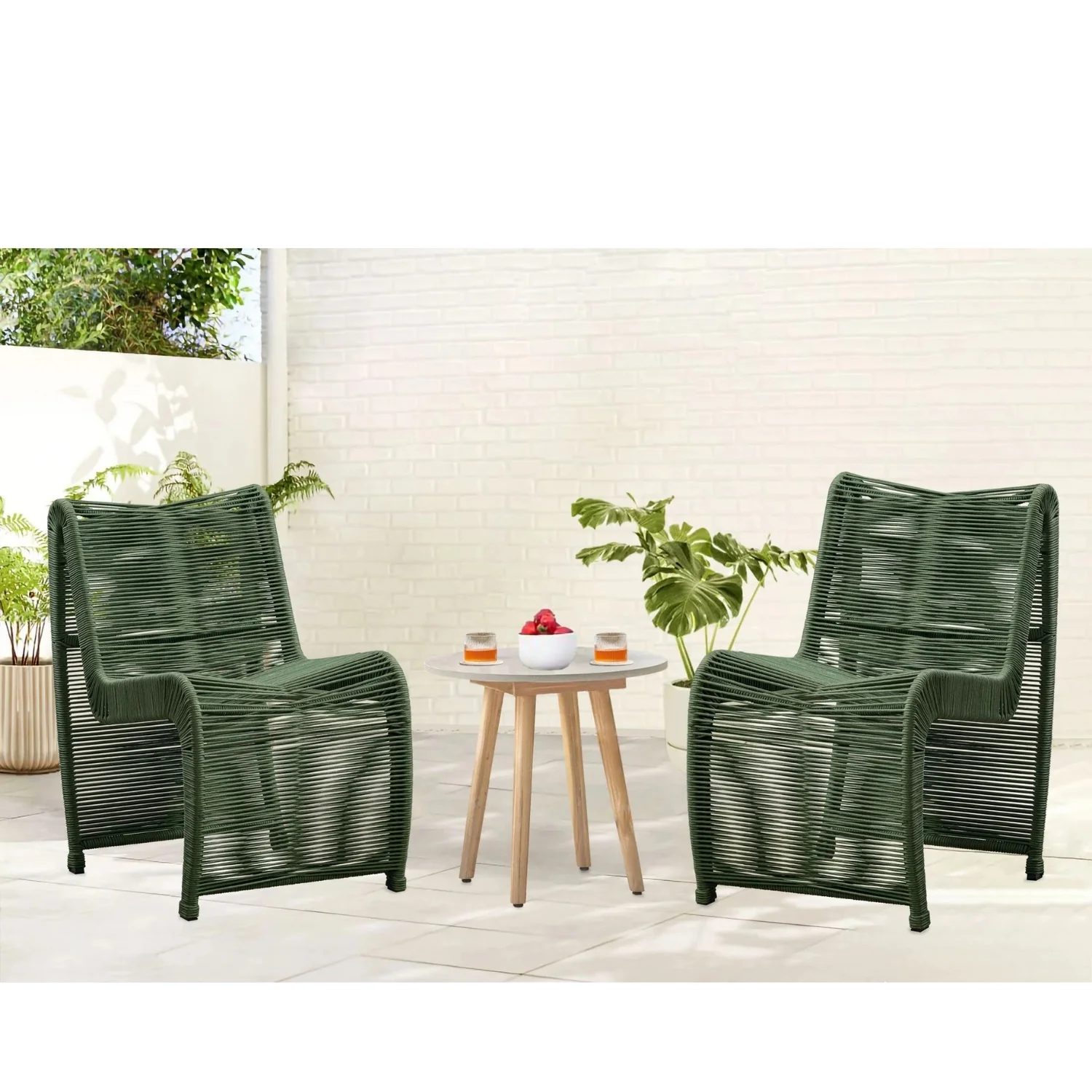2-Piece Outdoor Rope Patio Chairs - Image 15