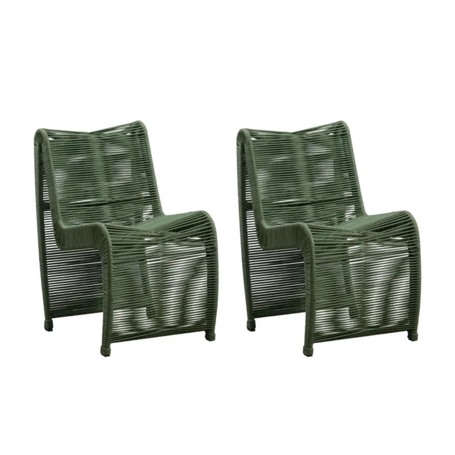 2-Piece Outdoor Rope Patio Chairs - Image 5