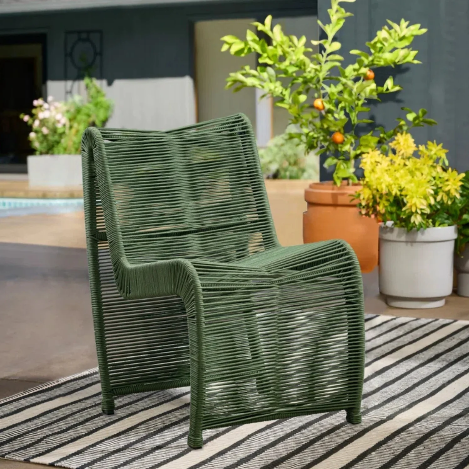 2-Piece Outdoor Rope Patio Chairs - Image 8