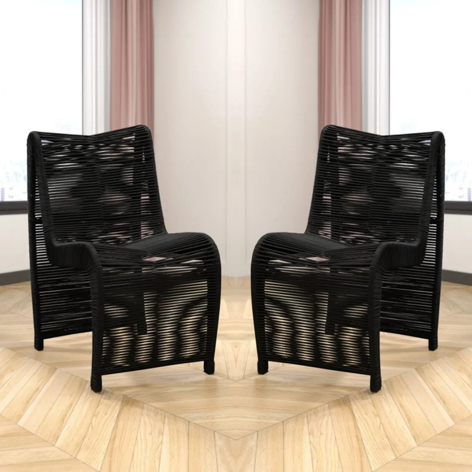 2-Piece Outdoor Rope Patio Chairs - Image 15