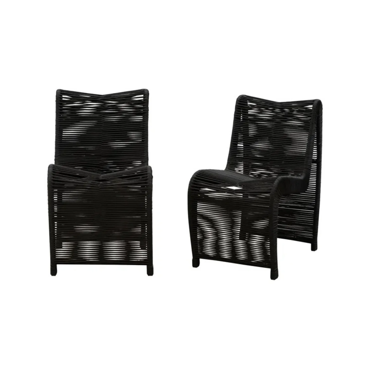2-Piece Outdoor Rope Patio Chairs - Image 5