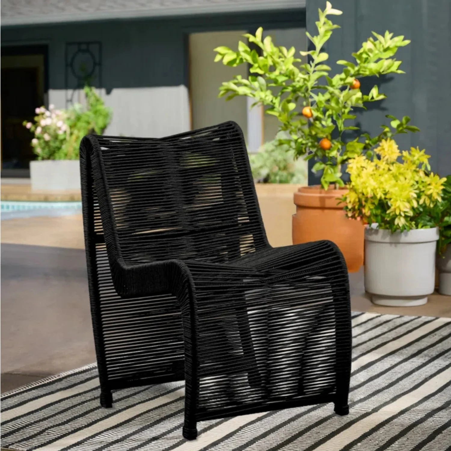 2-Piece Outdoor Rope Patio Chairs - Image 8
