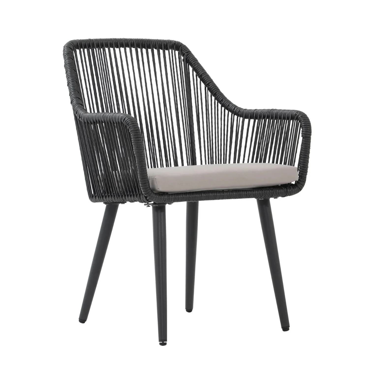 2-Piece Outdoor Rope Patio Dining Chairs - Image 9