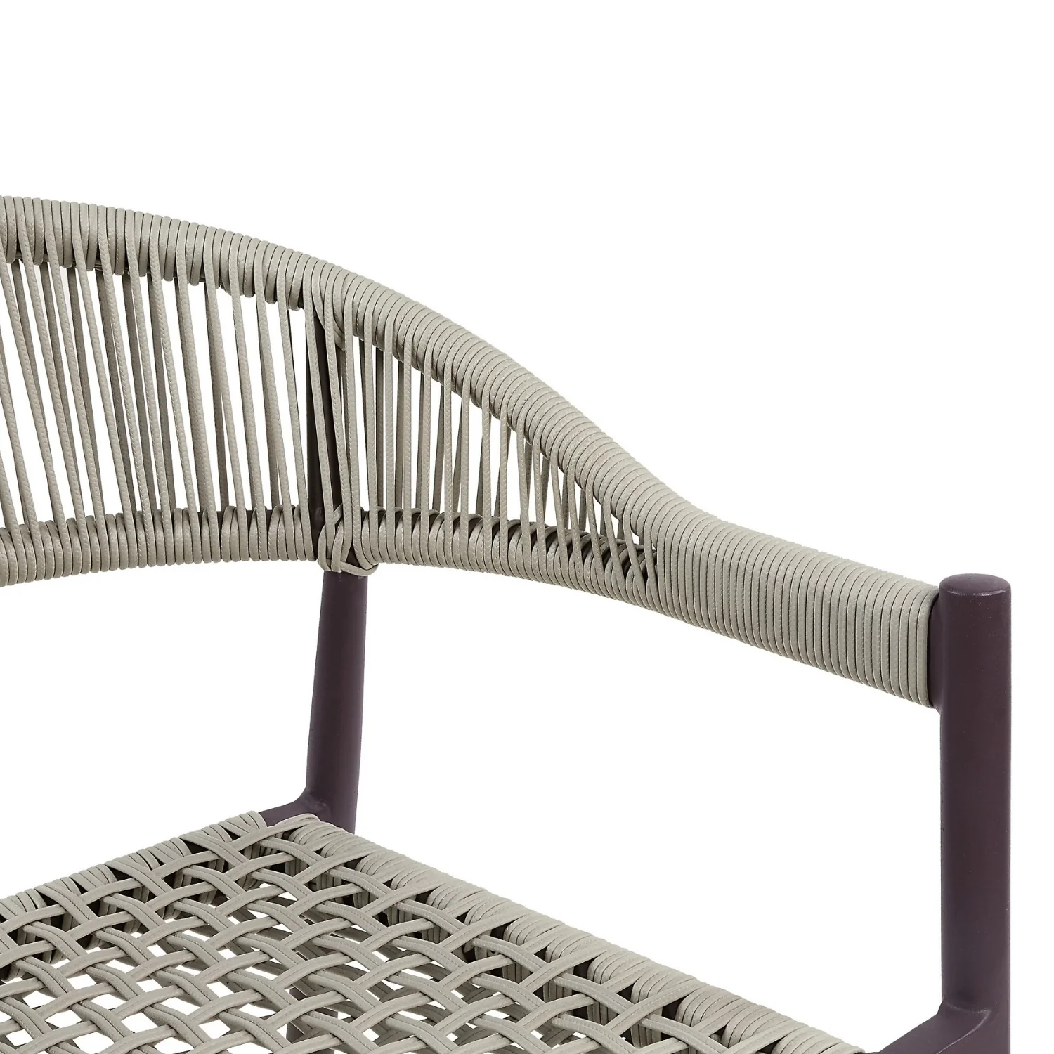 2-Piece Outdoor Rope Patio Dining Chairs - Image 3