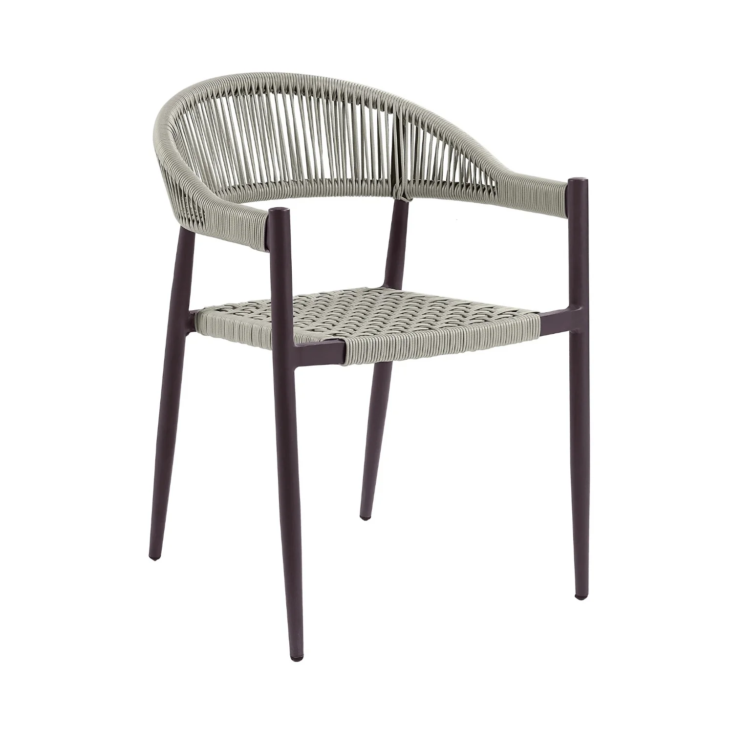 2-Piece Outdoor Rope Patio Dining Chairs - Image 7