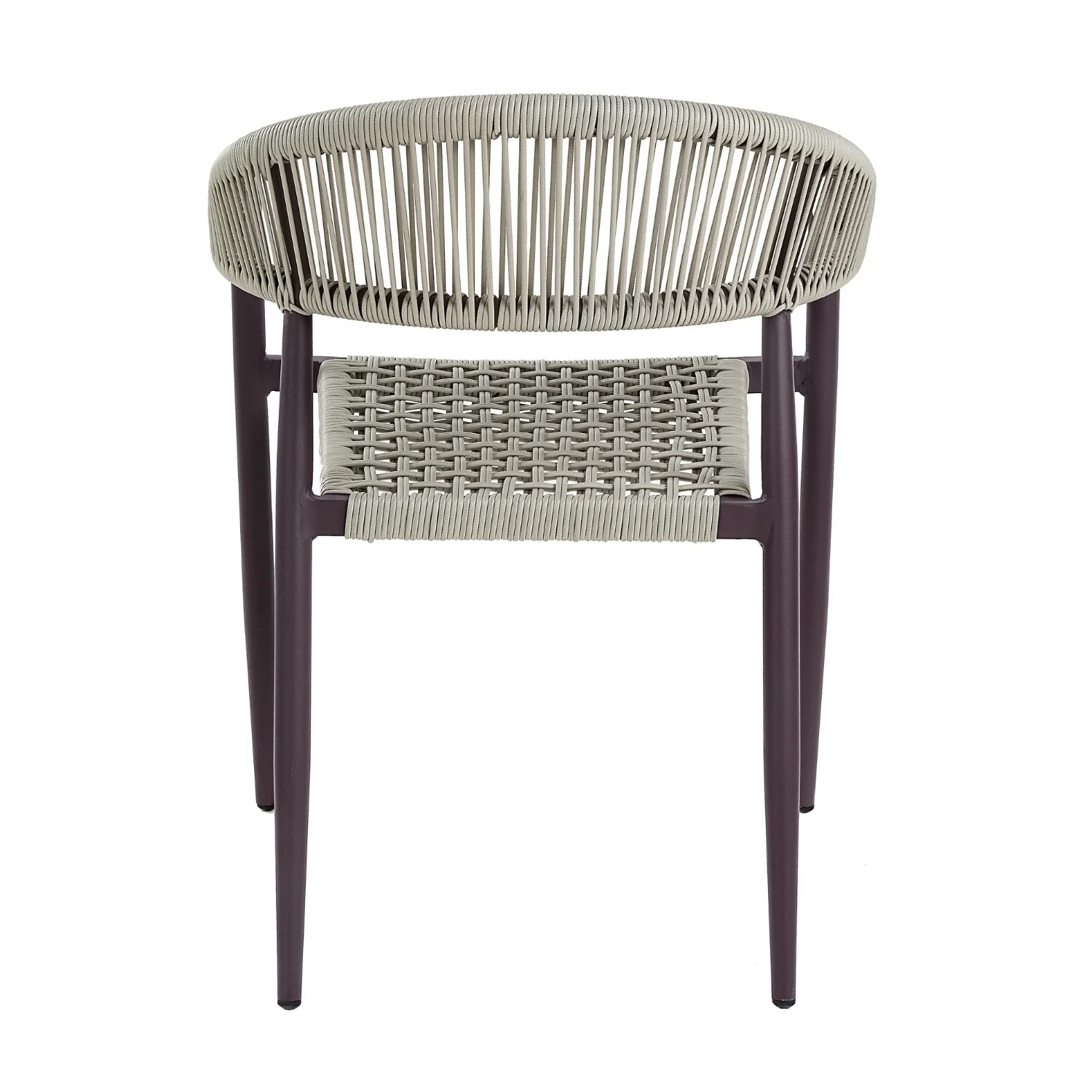 2-Piece Outdoor Rope Patio Dining Chairs - Image 9