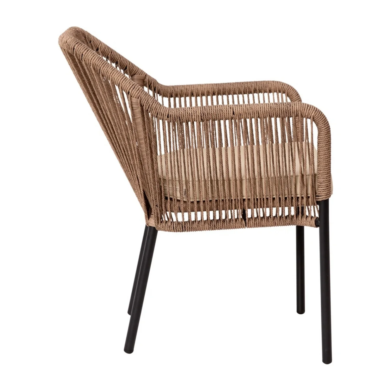 2-Piece Outdoor Rope Patio Dining Chairs - Image 8