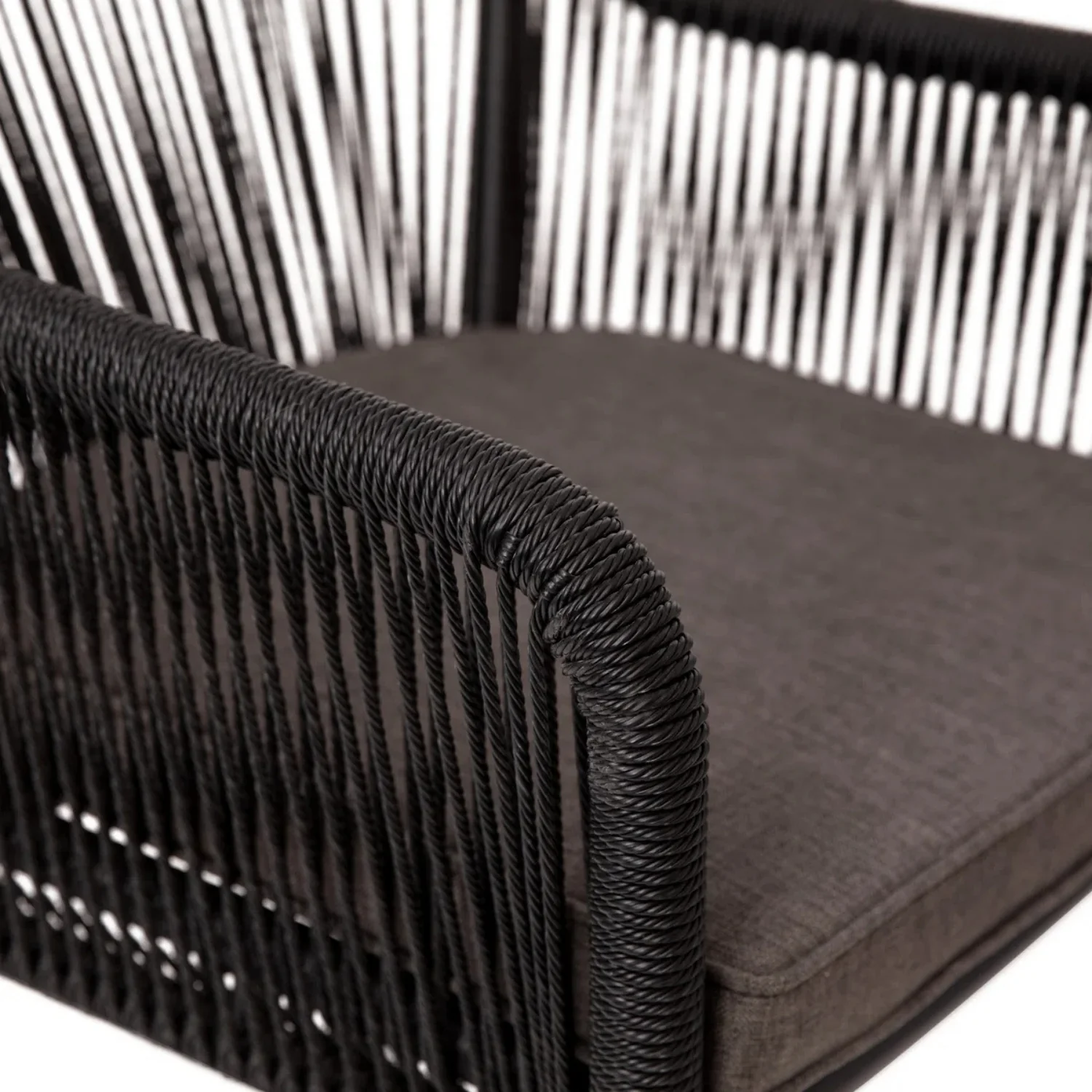 2-Piece Outdoor Rope Patio Dining Chairs - Image 4