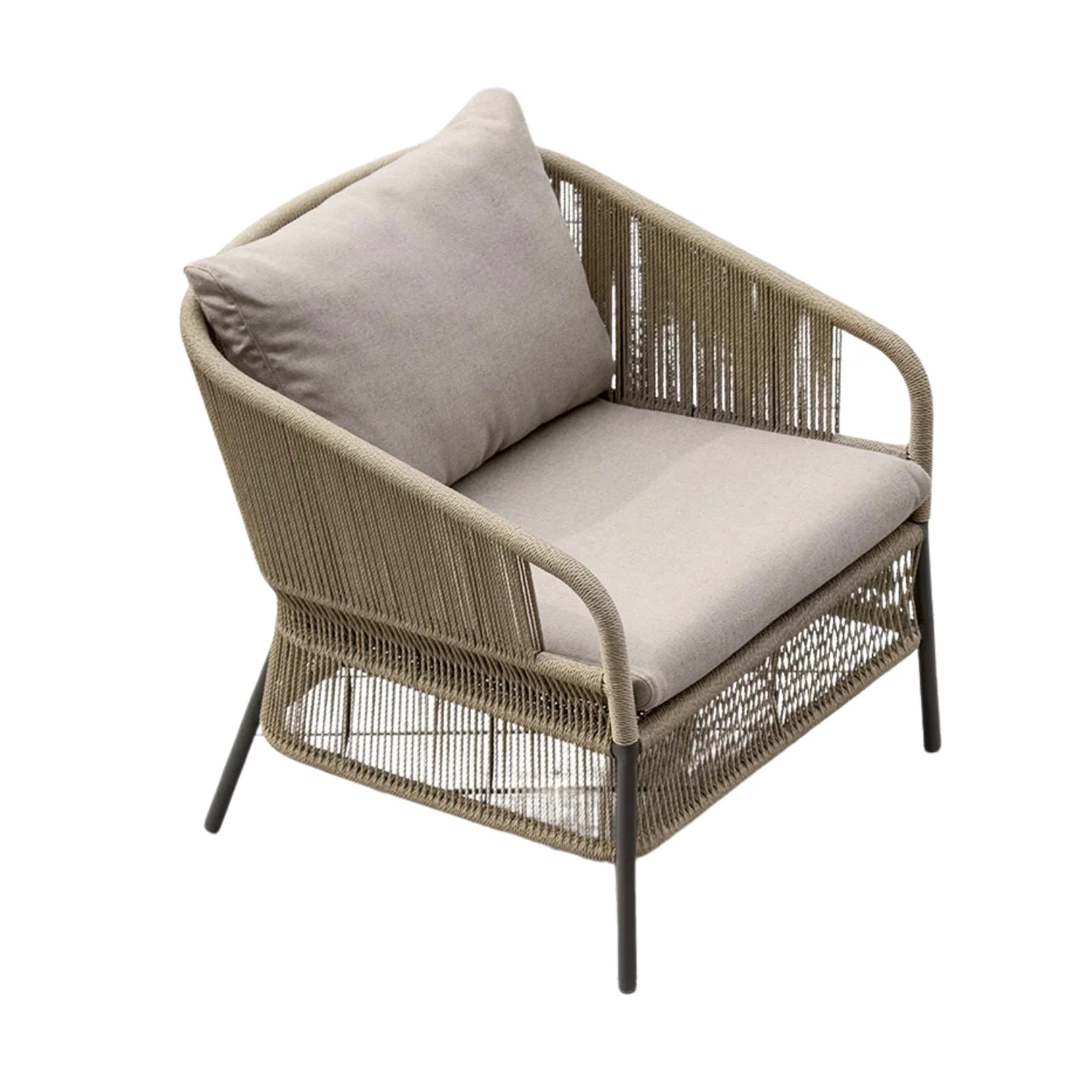 2-Piece Outdoor Rope Single Seater Sofa - Image 11