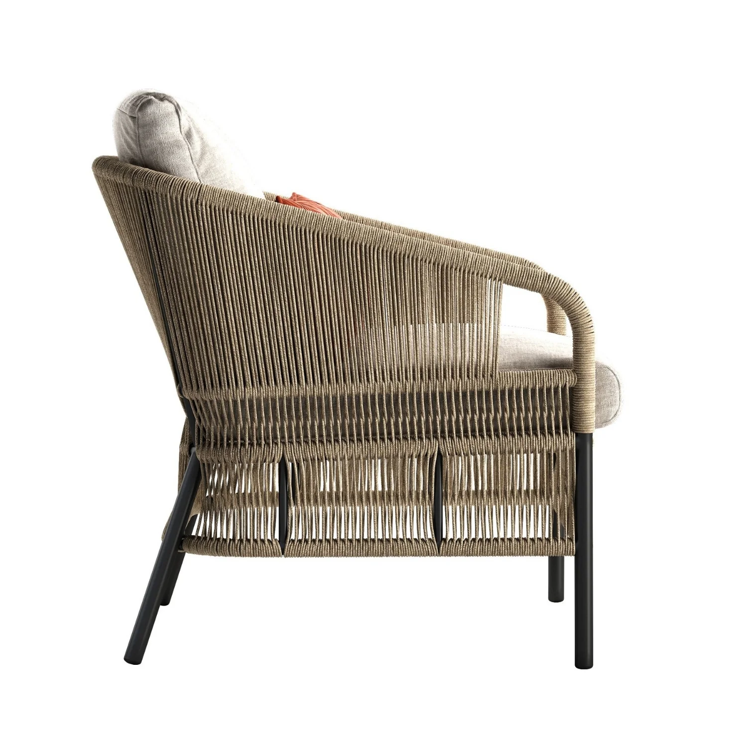2-Piece Outdoor Rope Single Seater Sofa - Image 7