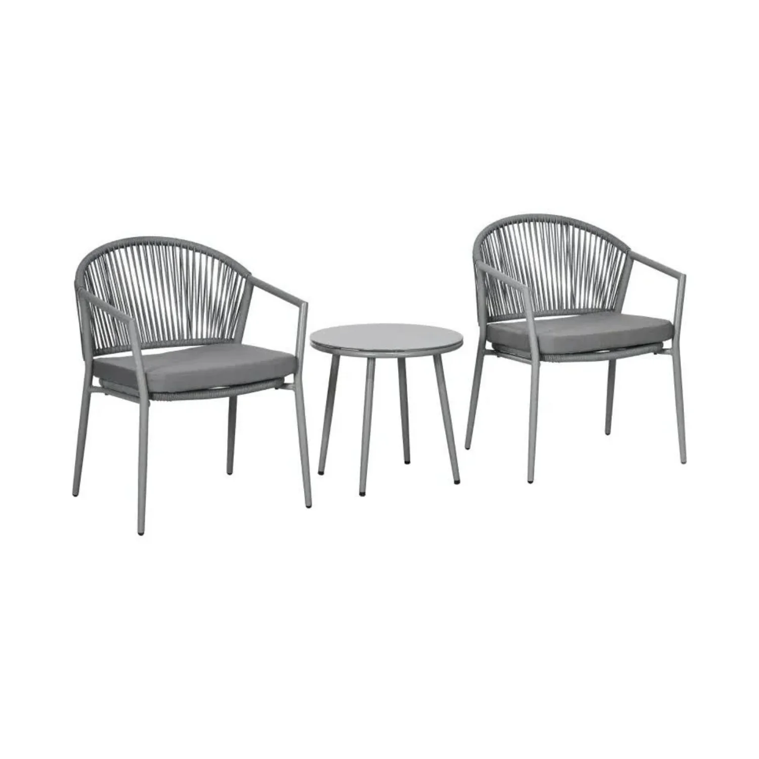 3 Piece Garden Outdoor Rope Patio Set - Image 8