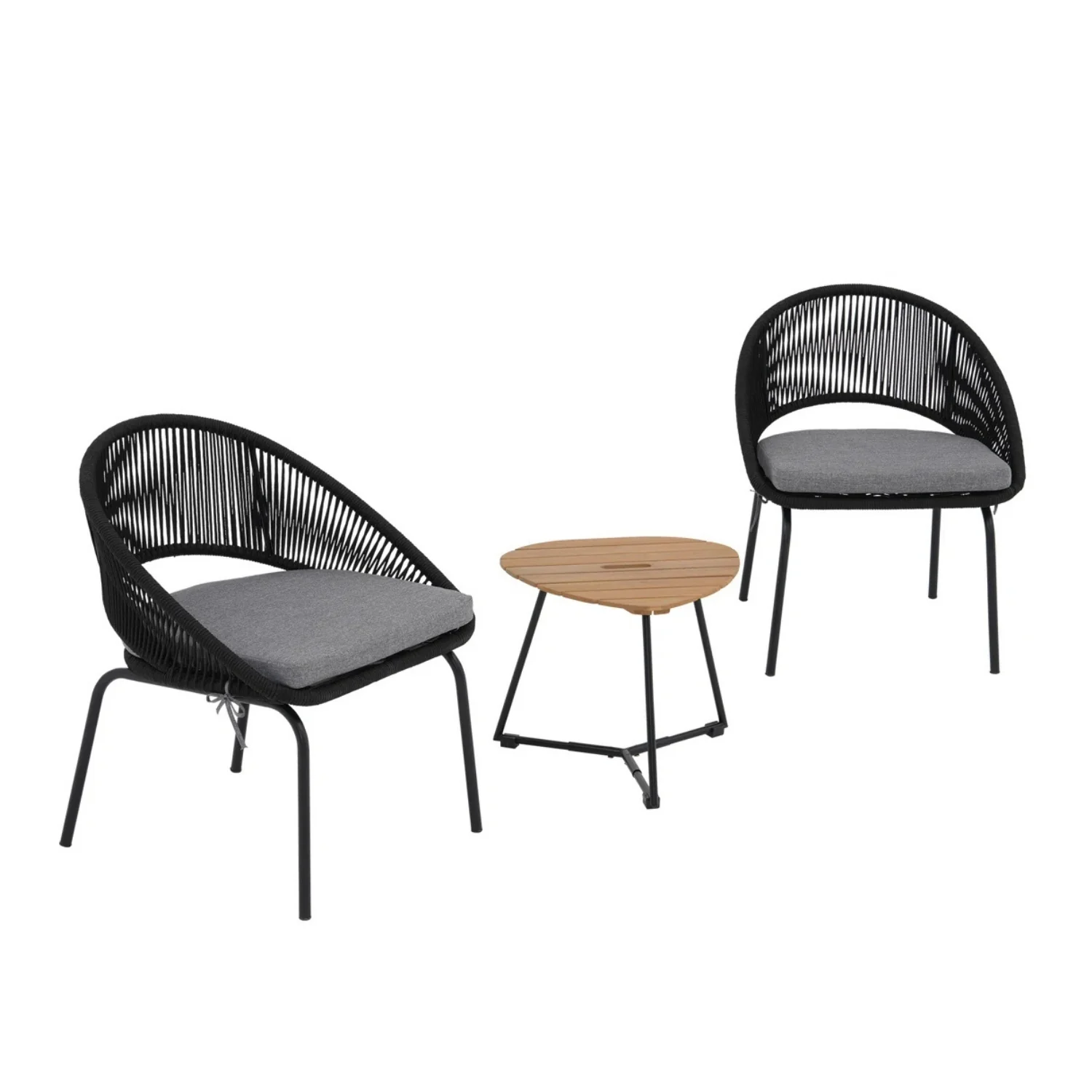 3 Piece Garden Outdoor Rope Patio Set - Image 9