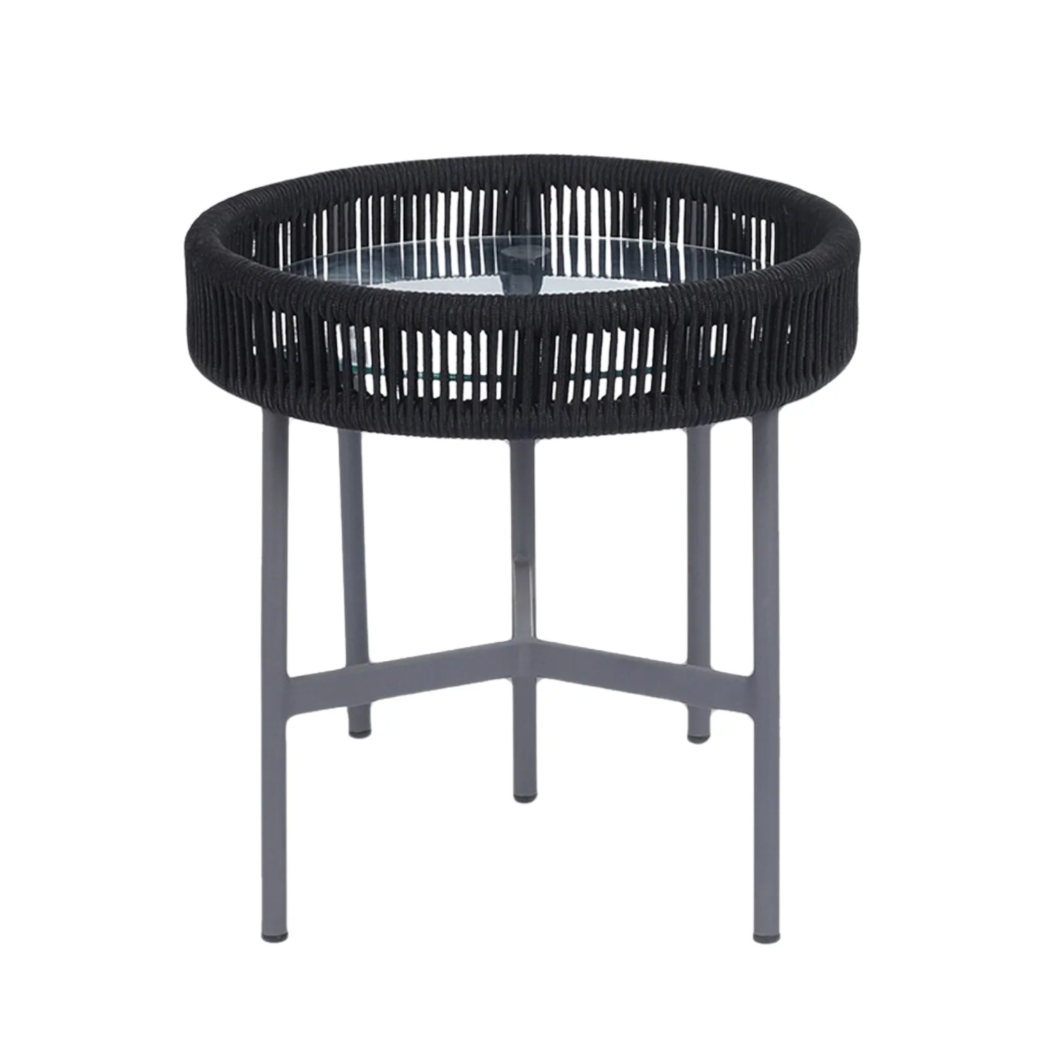 3-Piece Black Rope Outdoor Patio Set - Image 10