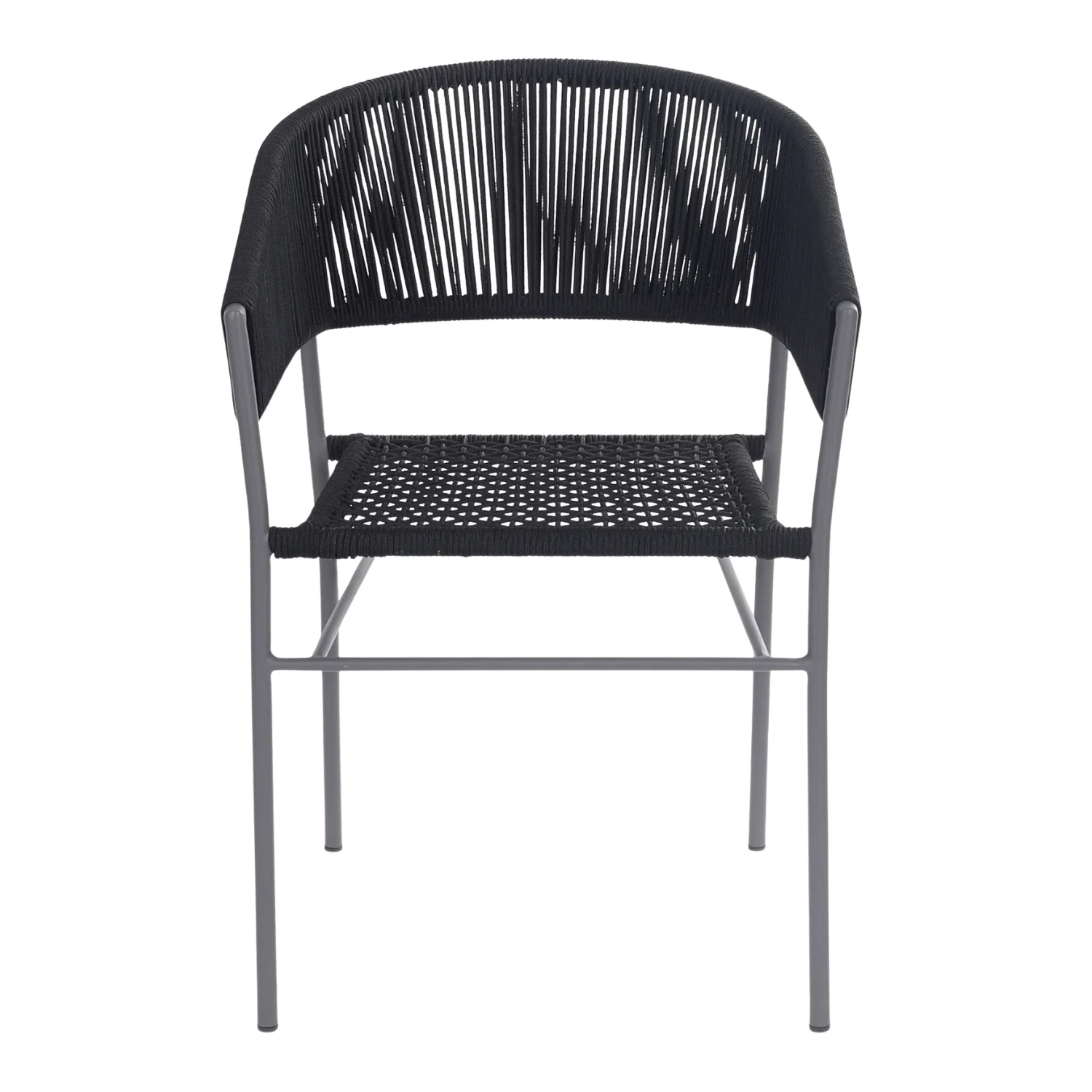 3-Piece Black Rope Outdoor Patio Set - Image 11