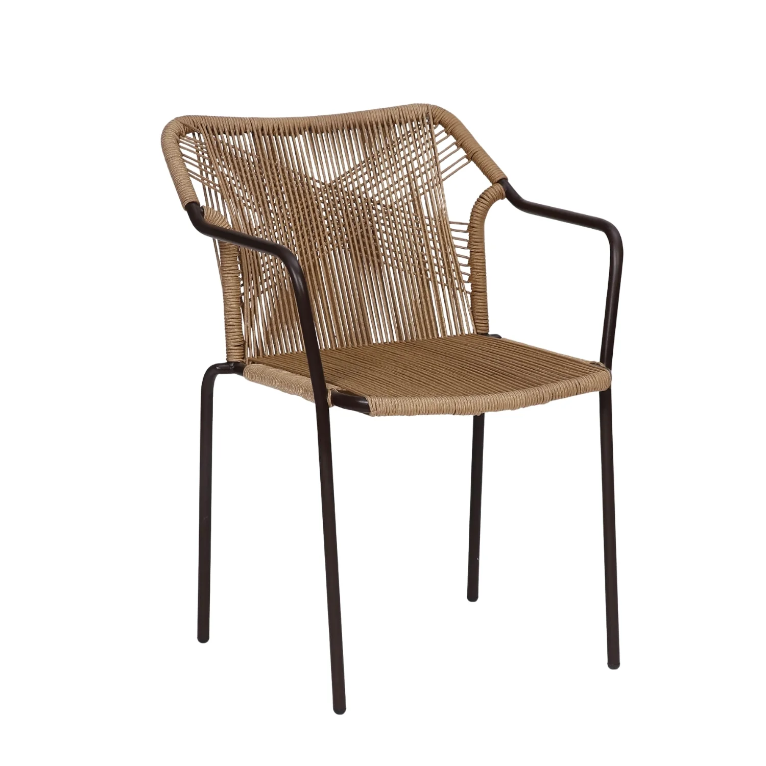 3-Piece Outdoor Beige Rope Patio Set - Image 9