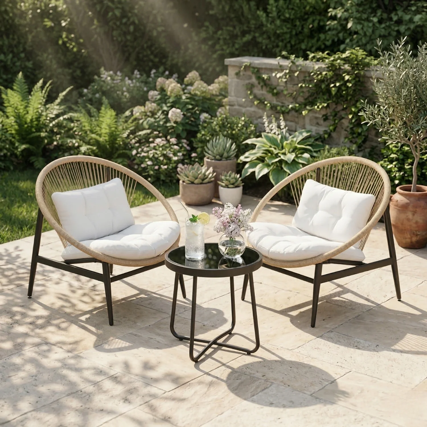 3-Piece Outdoor Patio Bistro Set