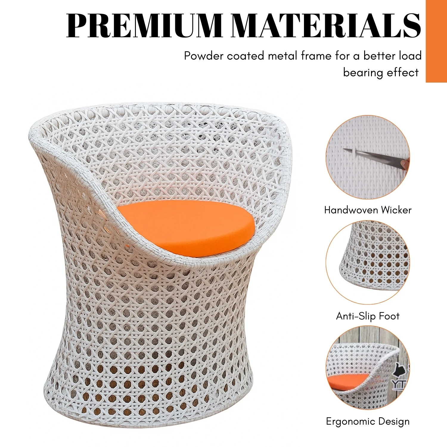 3-Piece Outdoor Rattan Wicker Conversation Set - Image 6