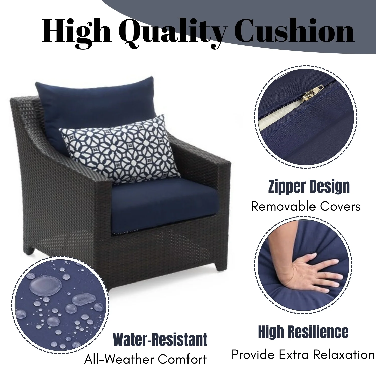 3-Piece Outdoor Rattan Wicker Patio Set - Image 6