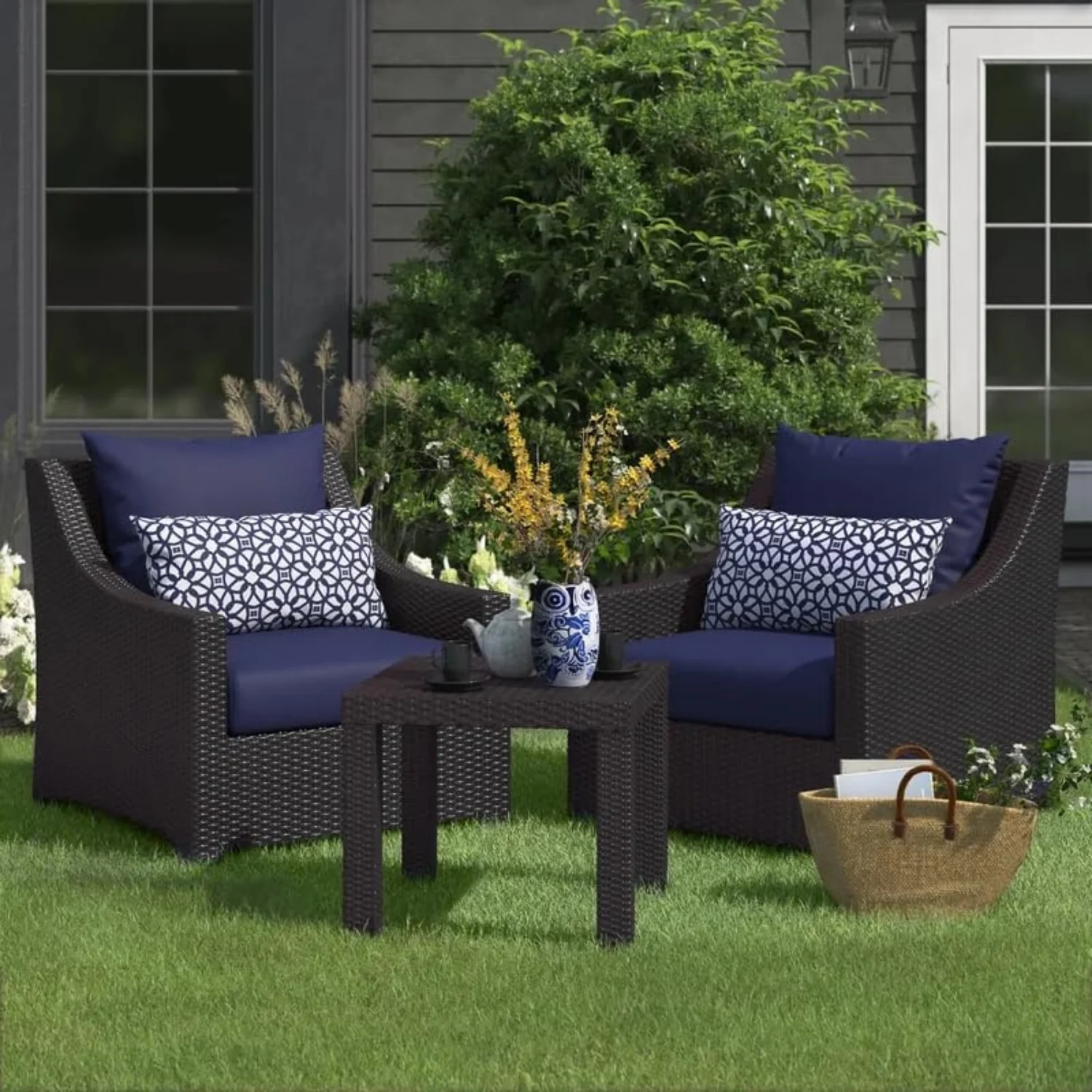 3-Piece Outdoor Rattan Wicker Patio Set - Image 8