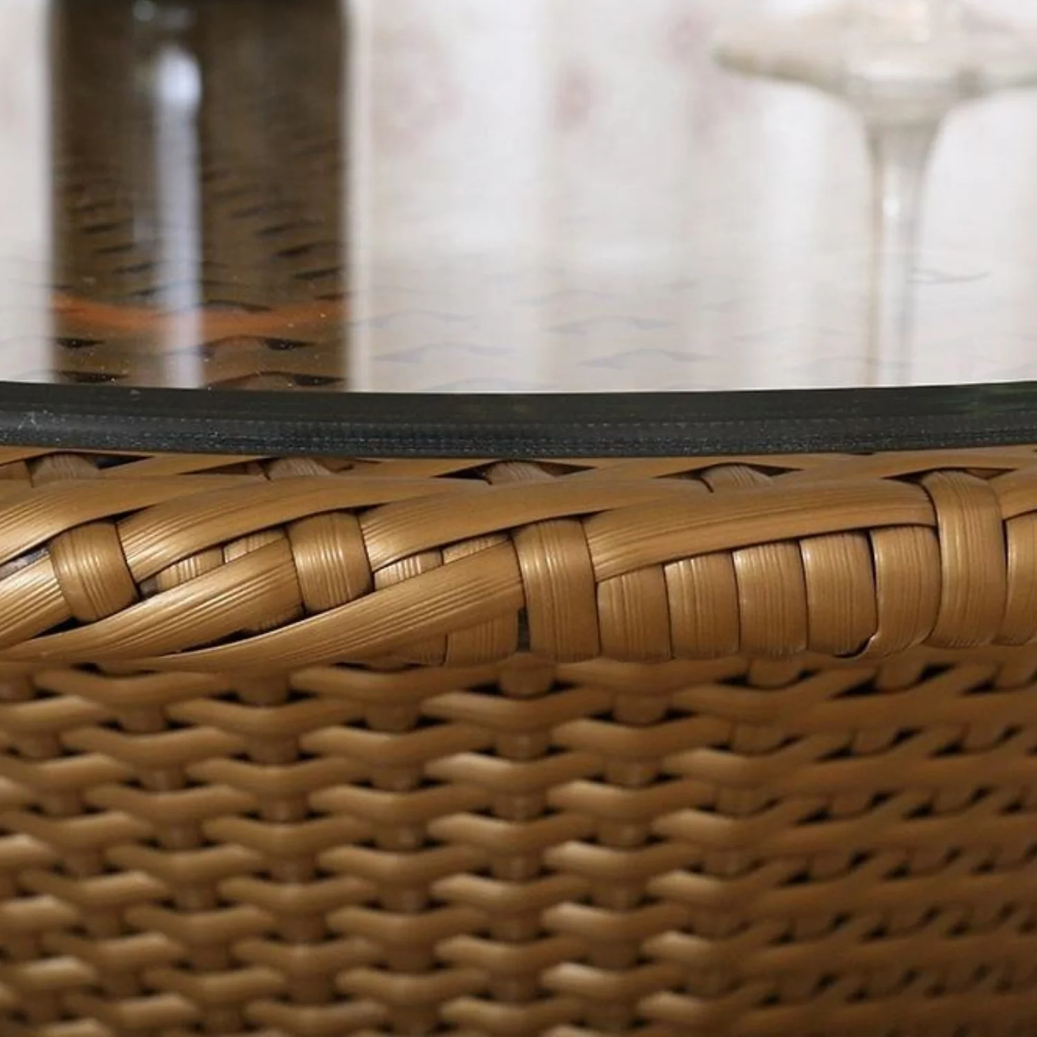3-Piece Outdoor Rattan Wicker Patio Set (Golden) - Image 10