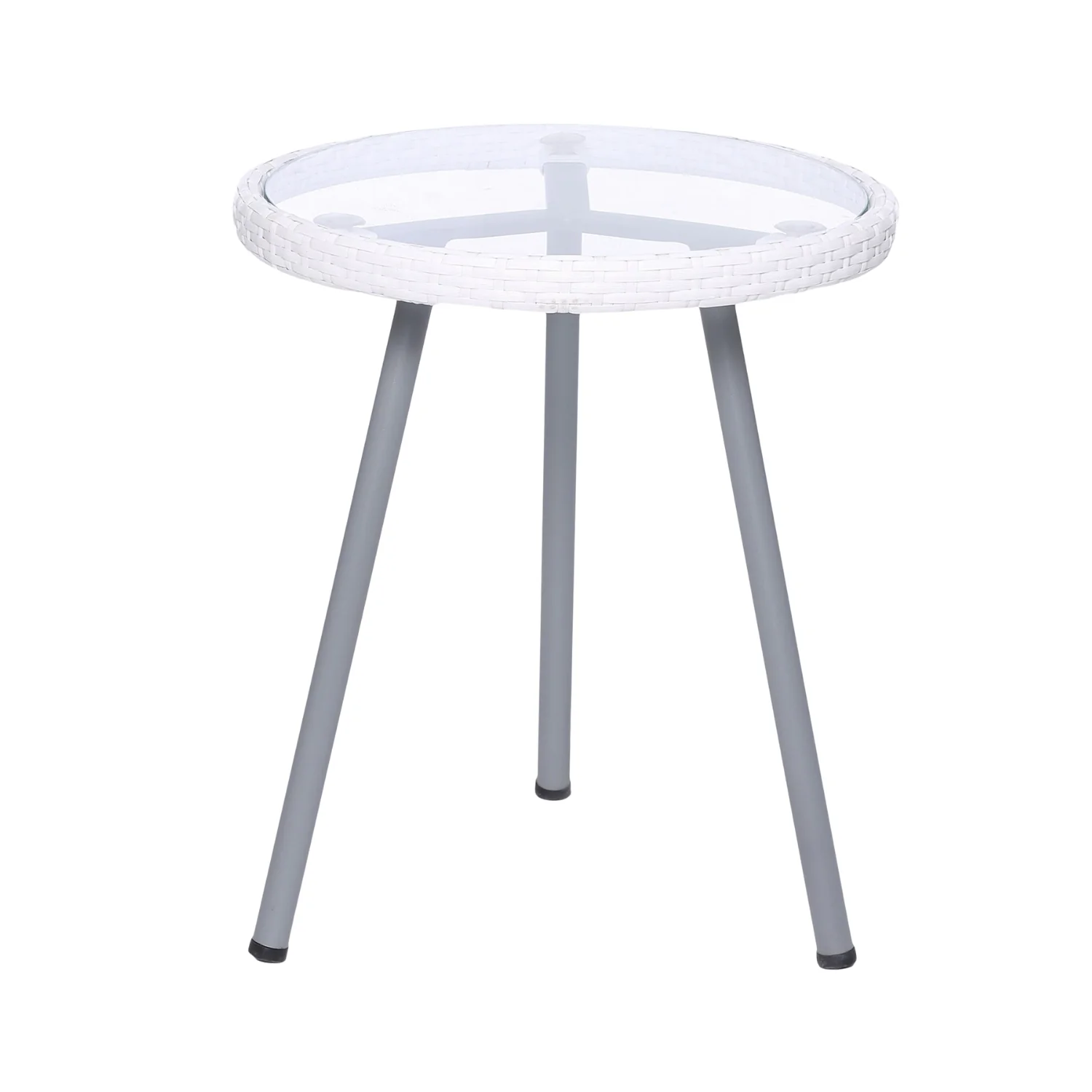 3-Piece Outdoor White Wicker Patio Set - Image 15