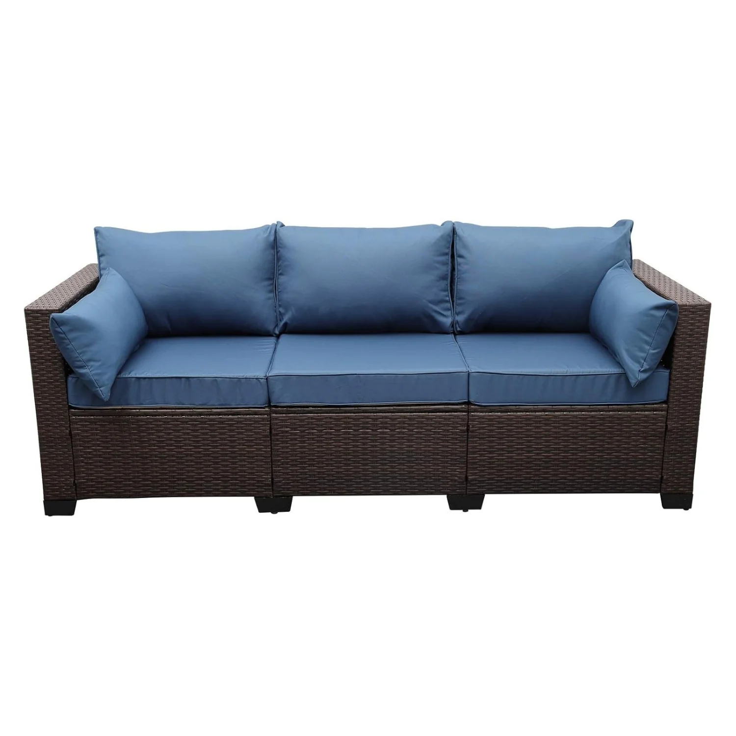 3-Seater Outdoor Rattan Wicker Patio Sofa - Image 3