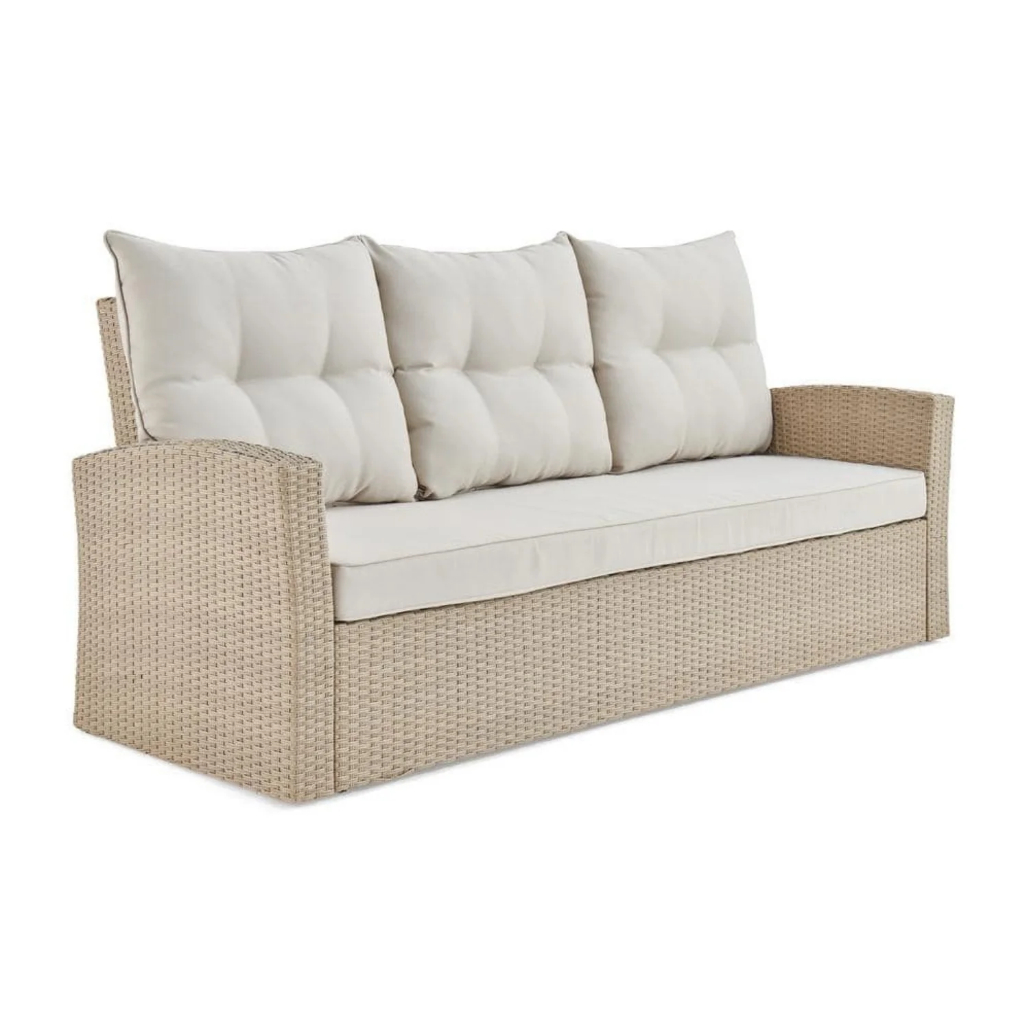 3-Seater Outdoor Rattan Wicker Patio Sofa - Image 4