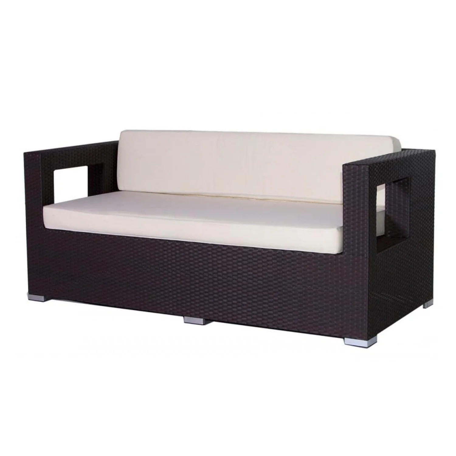 3-Seater Outdoor Rattan Wicker Patio Sofa - Image 4