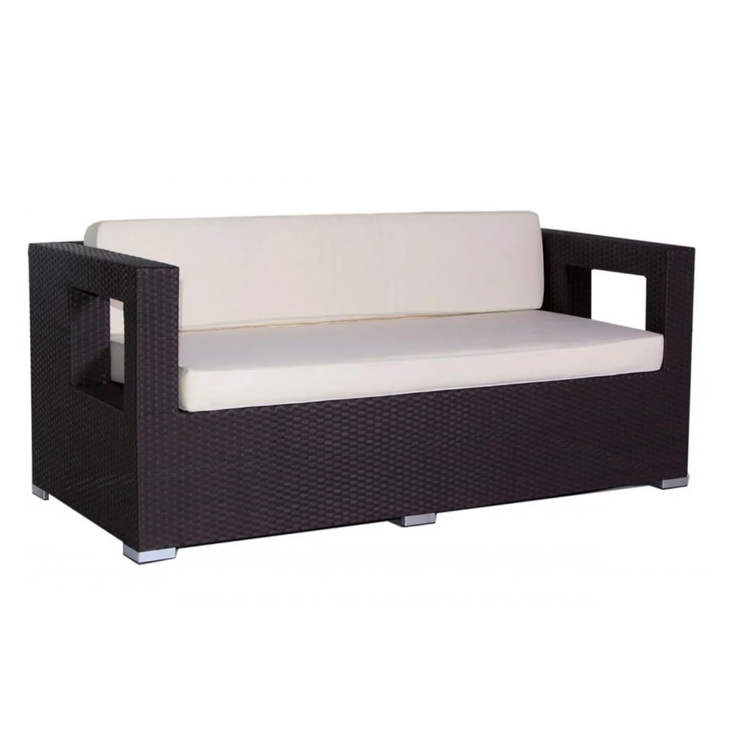 3-Seater Outdoor Rattan Wicker Patio Sofa - Image 8