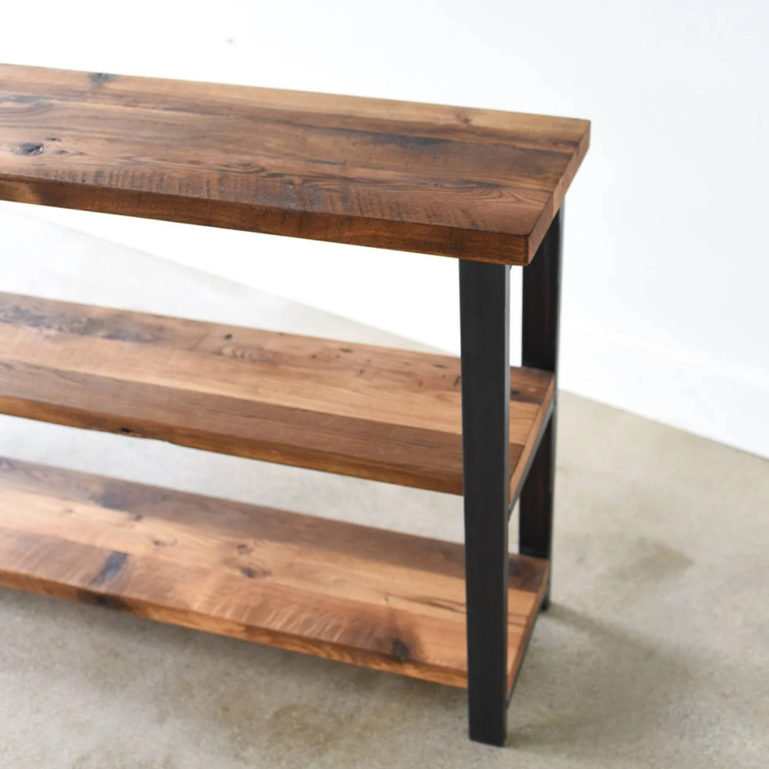 3-Tier Sheesham Wood Top Book Shelf - Image 6