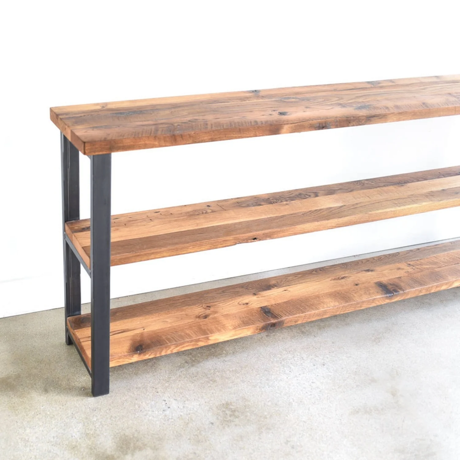 3-Tier Sheesham Wood Top Book Shelf - Image 8