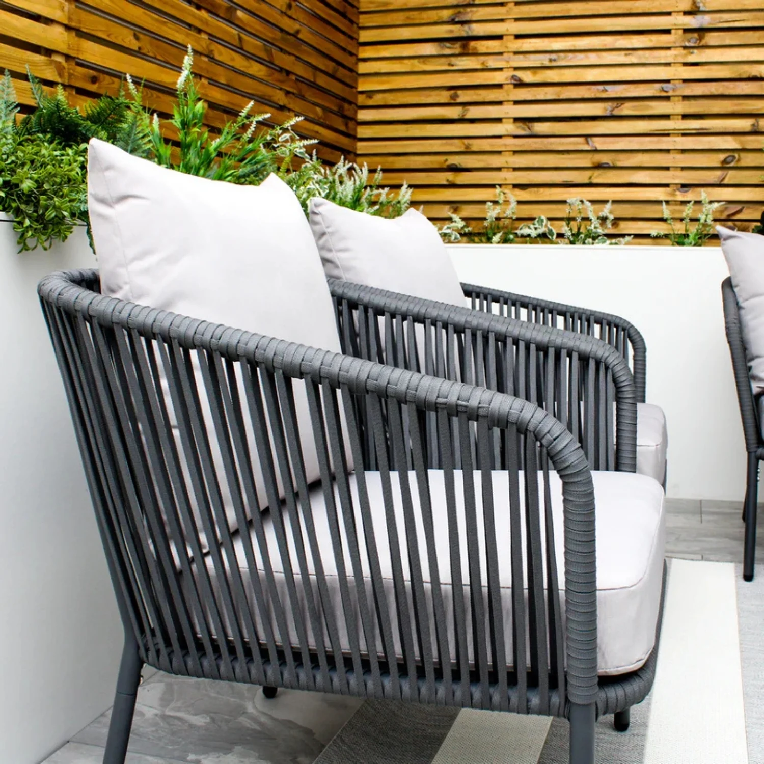 5-Seater Outdoor All-Weather Rope Sofa Set - Image 7