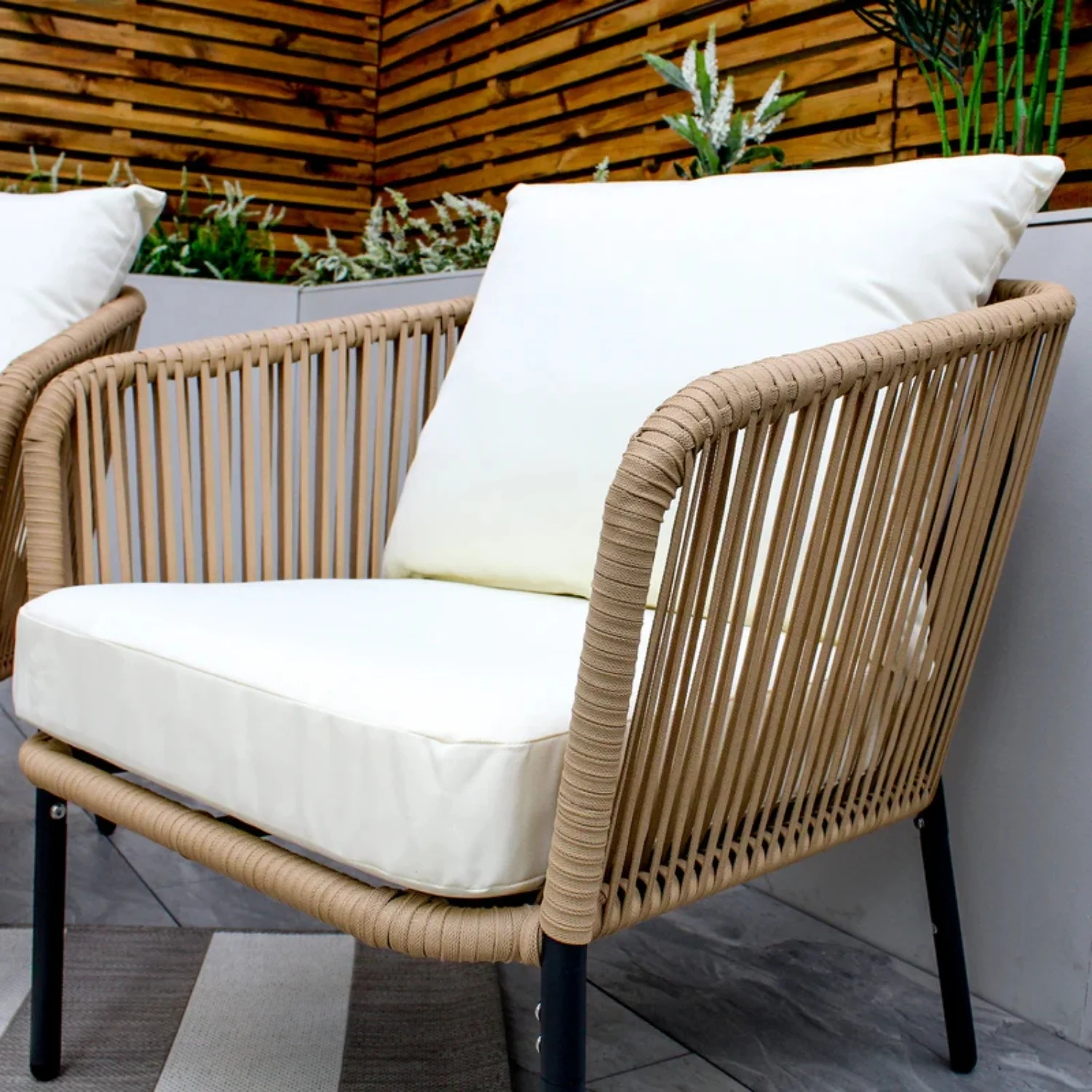 5-Seater Outdoor All-Weather Rope Sofa Set - Image 10