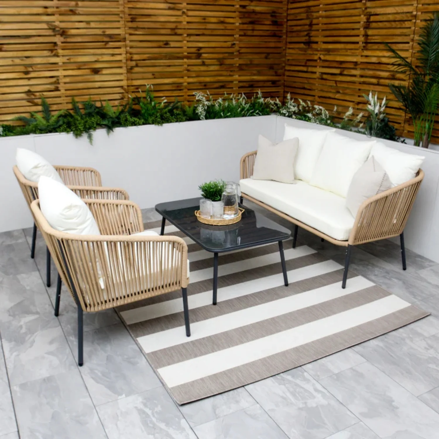 5-Seater Outdoor All-Weather Rope Sofa Set - Image 11